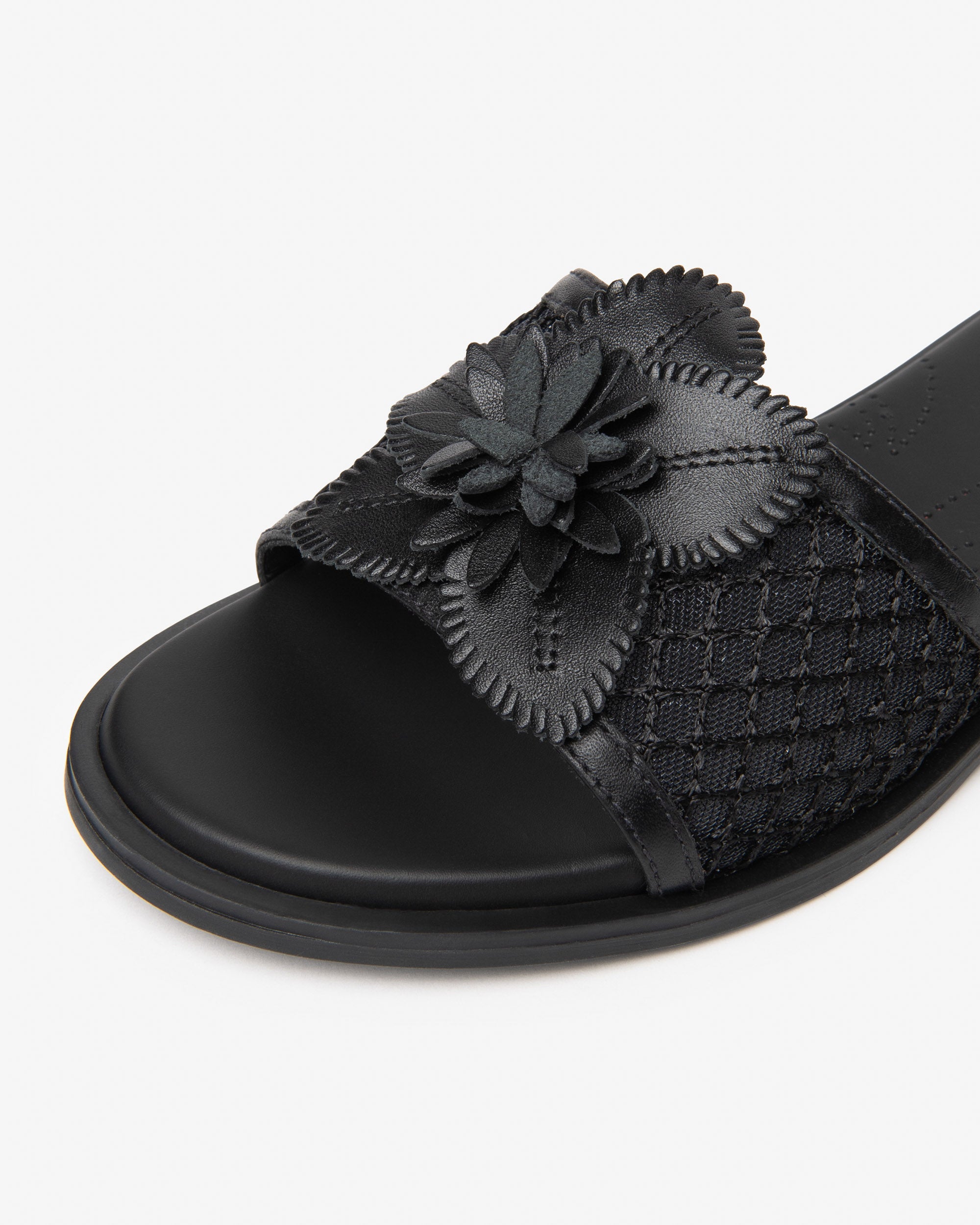 Nero Giardini Slippers mules cuir femme toile