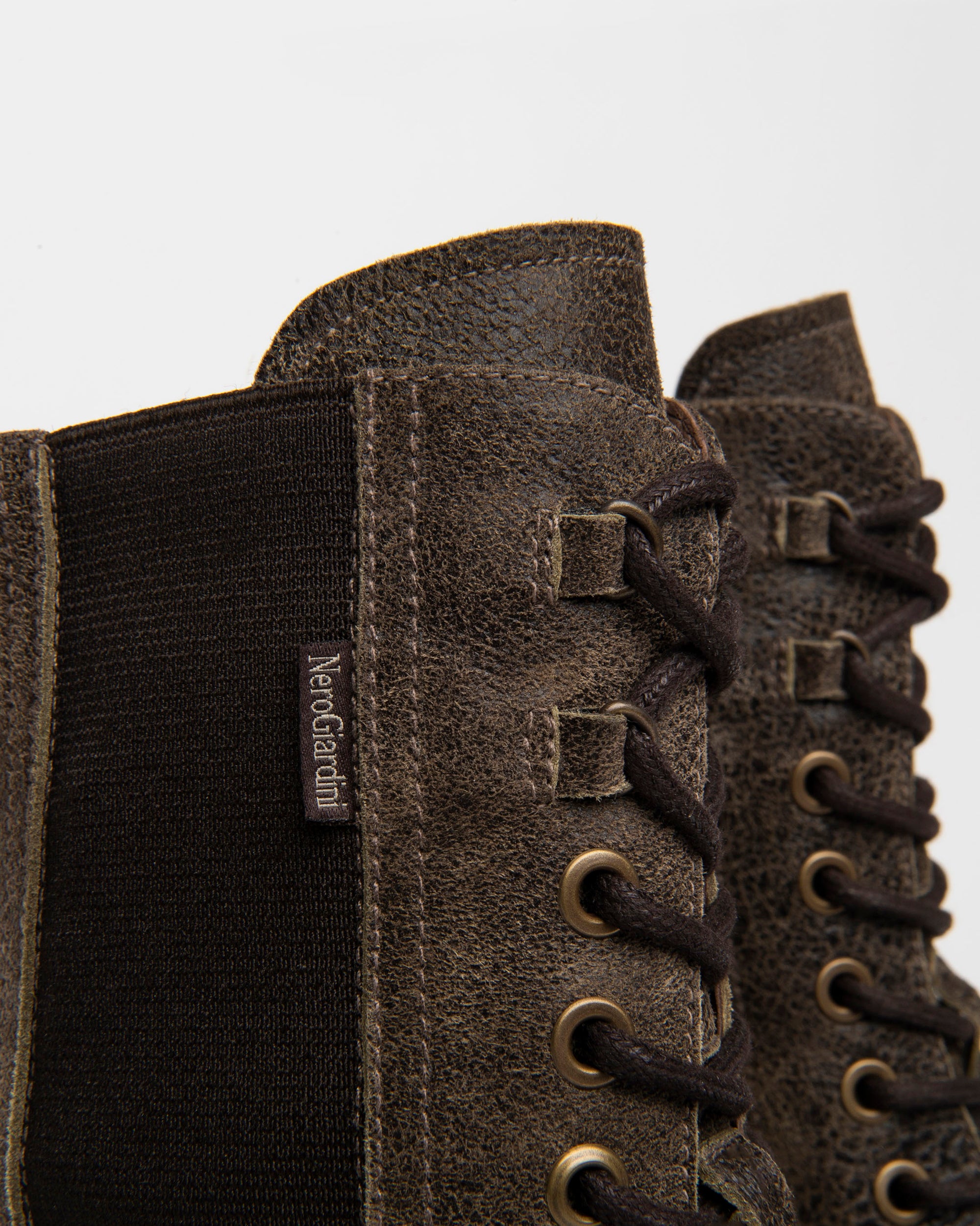 Nero Giardini Combat Boots rangers femme cuir