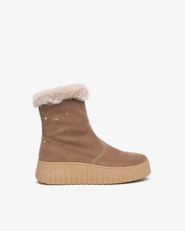 Nero Giardini Ankle Boots bottines daim femme zip fourrées