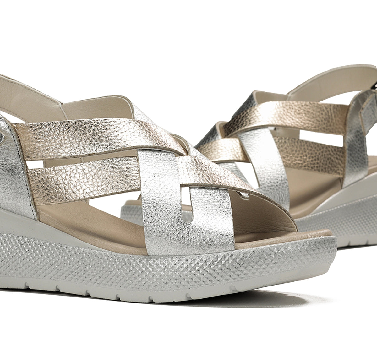 Dorking by Fluchos Ever D9316 sandale argentee femme