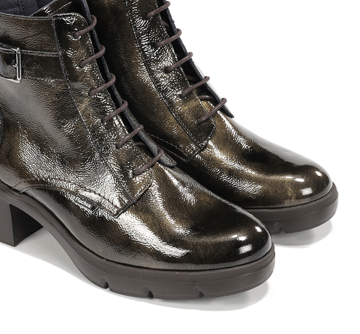 Fluchos Fugaz F2107 bottines vert femme semelle track