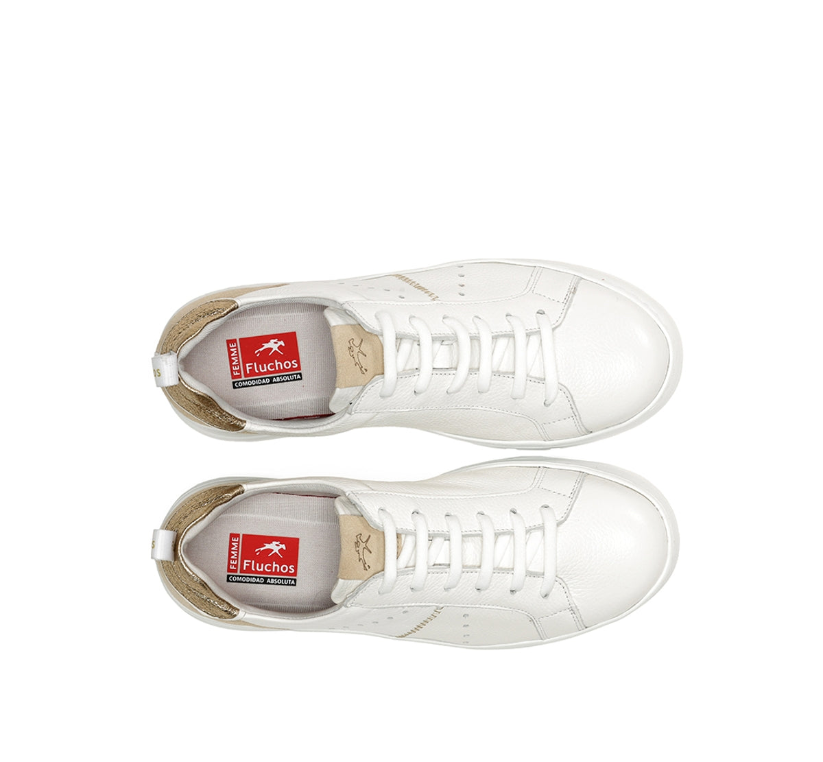 Fluchos Pompas F1665 baskets blanc femme cuir