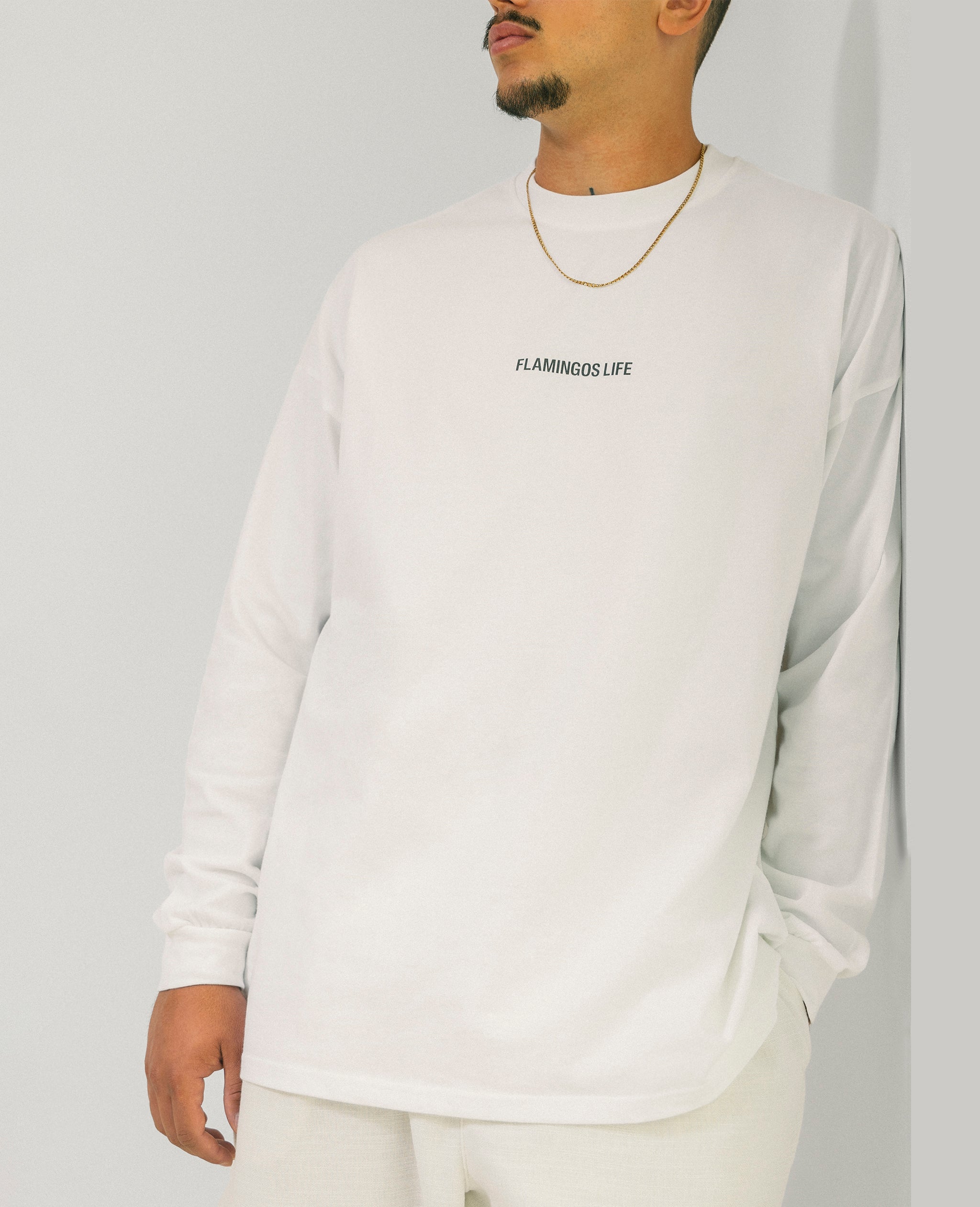 Flamingos Life Long-Sleeve Fuck Downscrolling sweat noir
