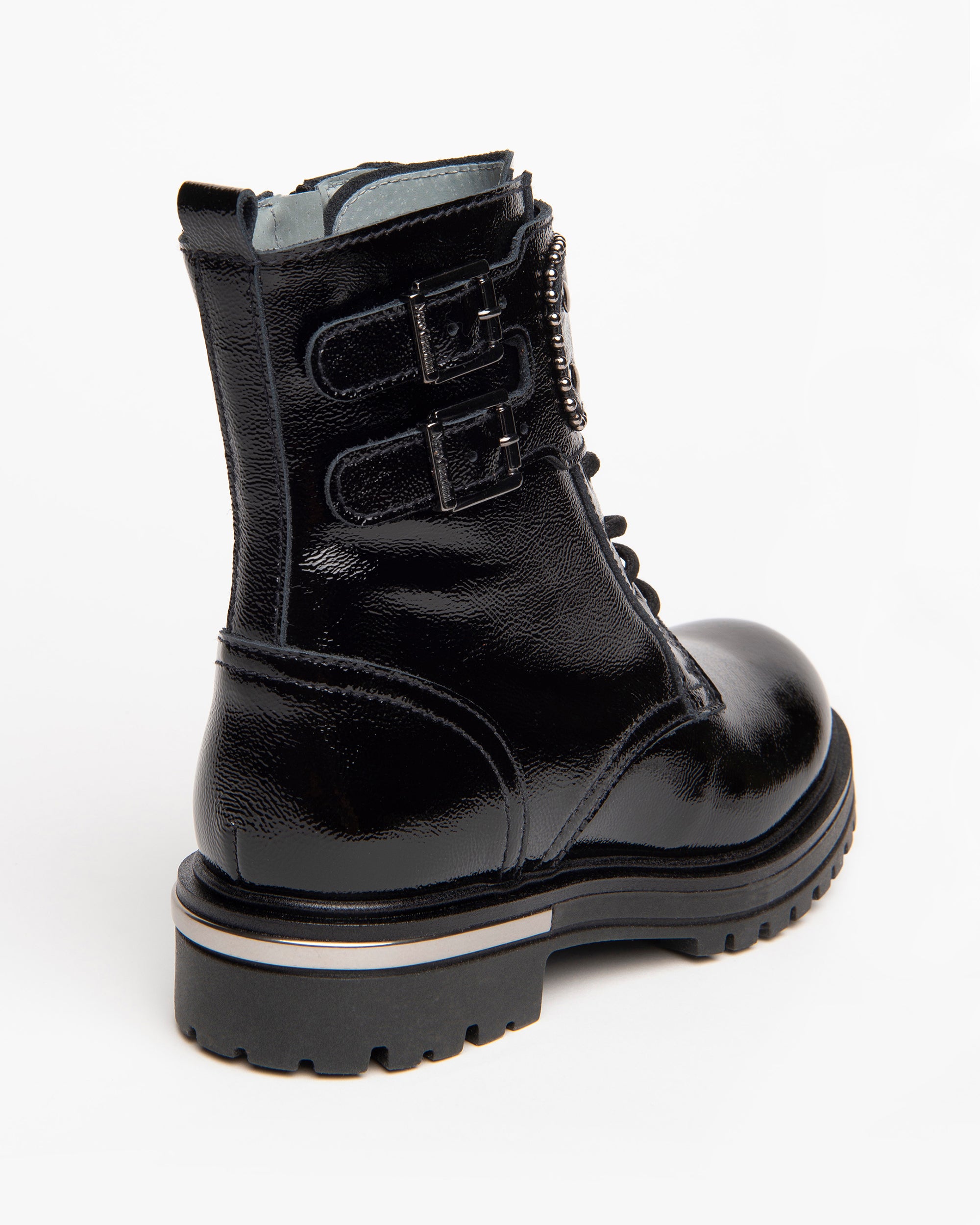 Nero Giardini Combat Boots bottines vernis ado