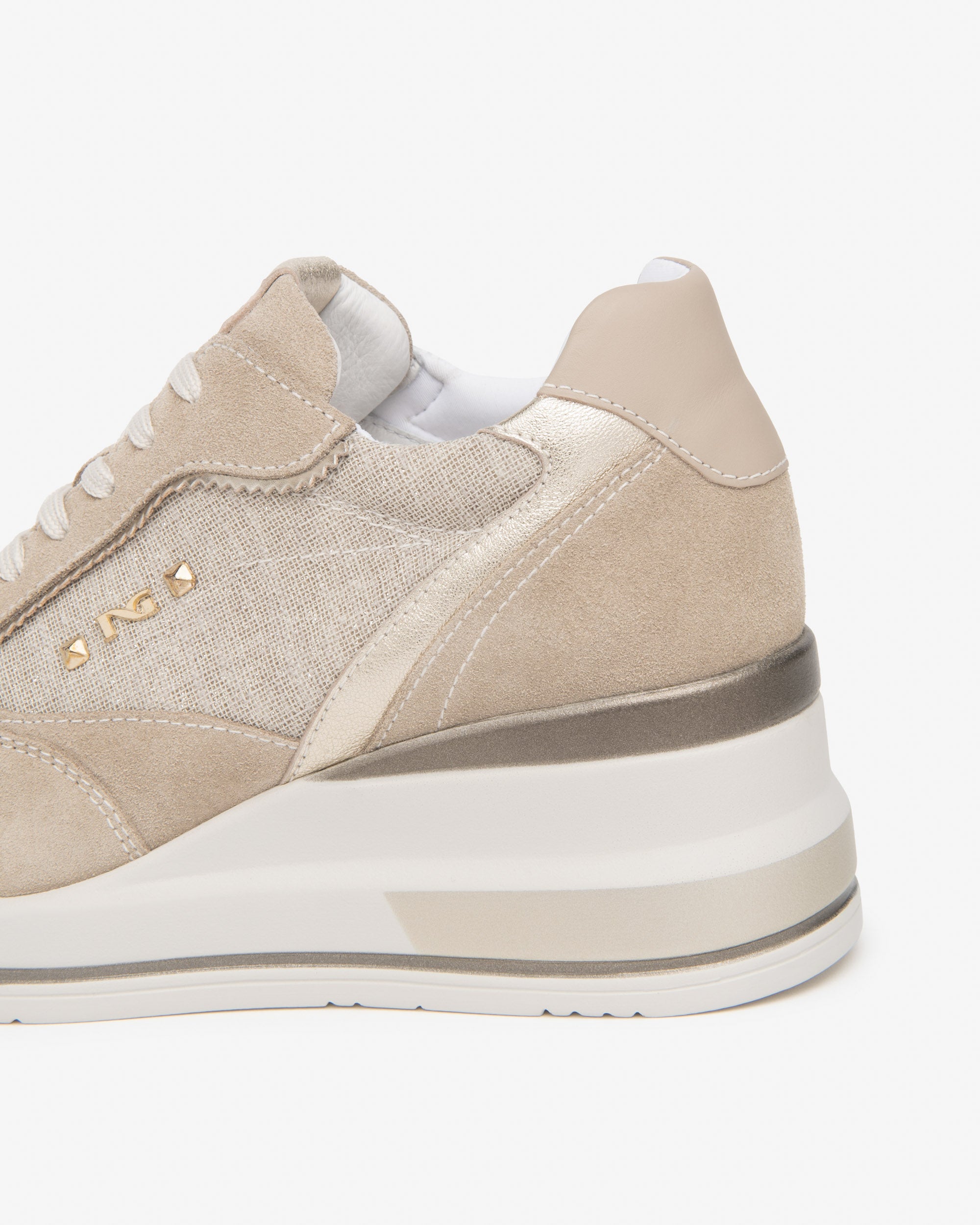 Nero Giardini Sneakers baskets femme cuir tissu pointure 37