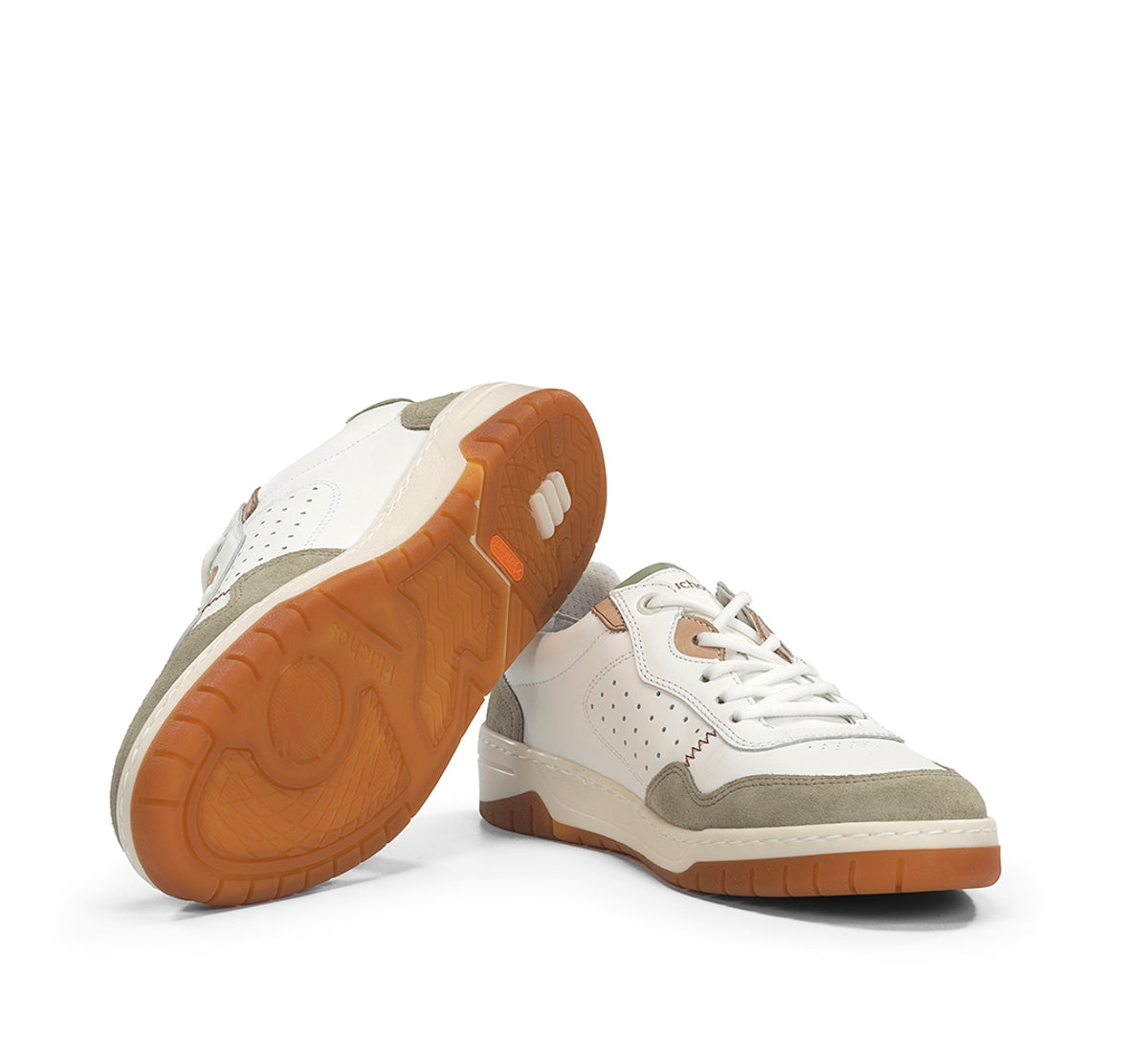 Fluchos Roger F2153 basket homme vert cuir