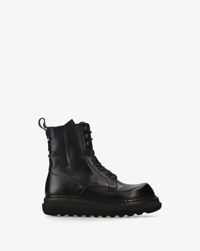 Premiata Polacchini bottines cuir noir homme