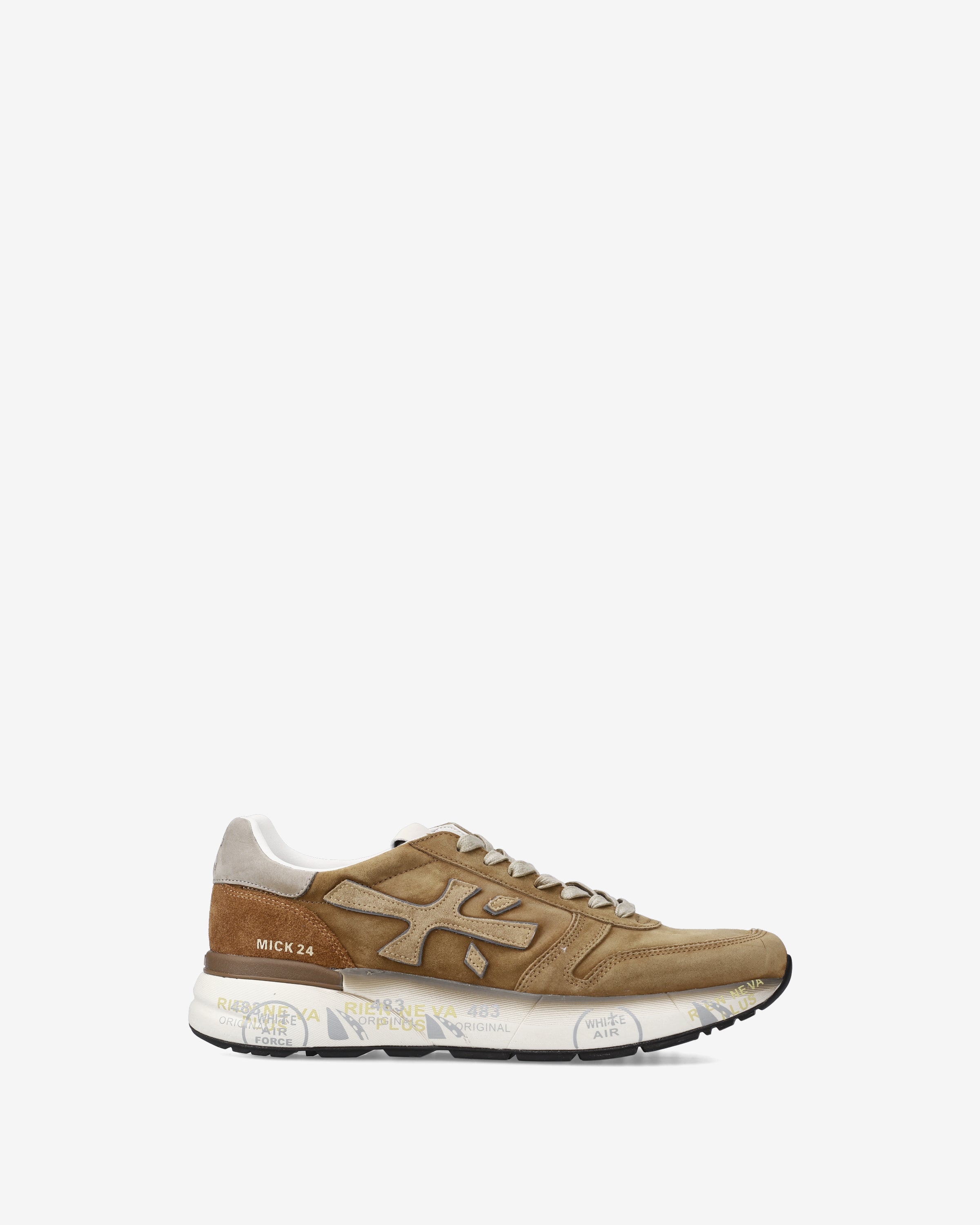 Premiata Mick 7712 baskets homme daim beige tabac