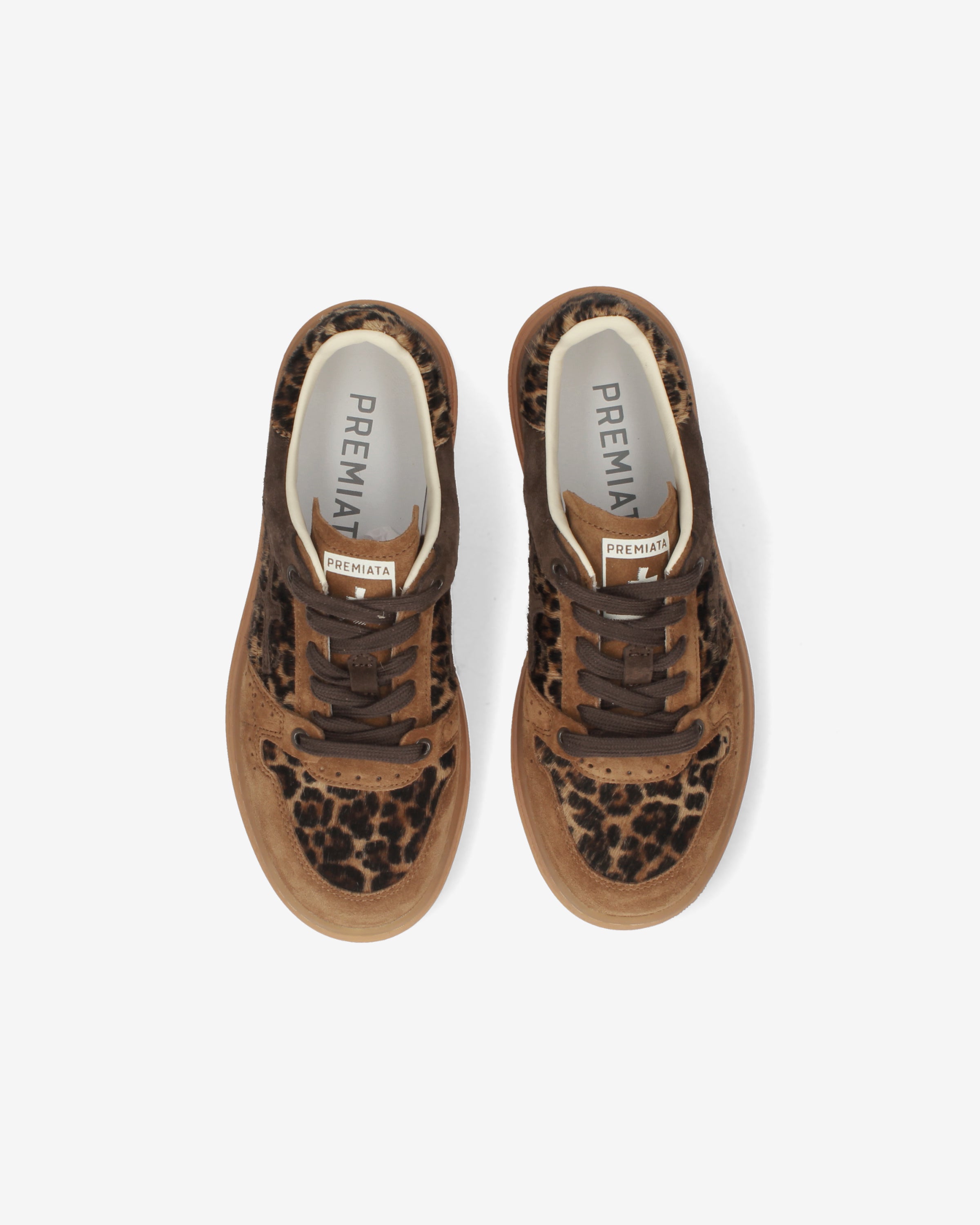 Premiata Quinnd 8643 baskets femme beige imprimé animal