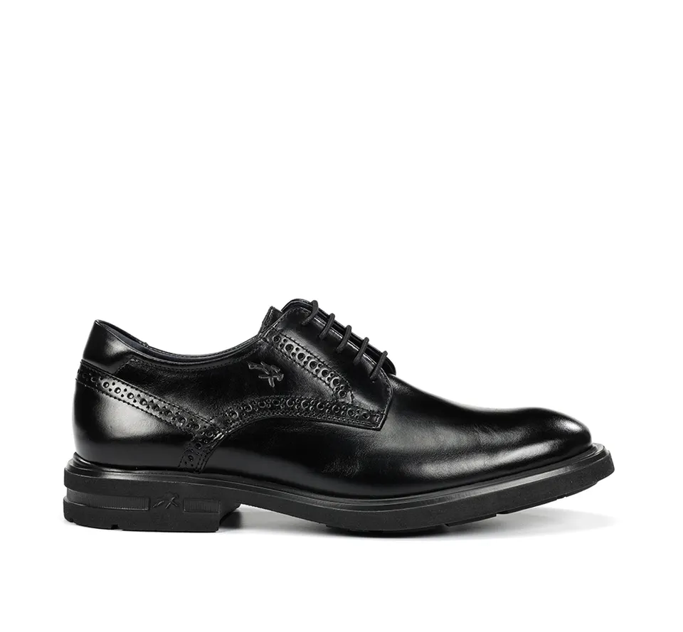 Fluchos Zapatos Belgas F0630 chaussures noires cuir