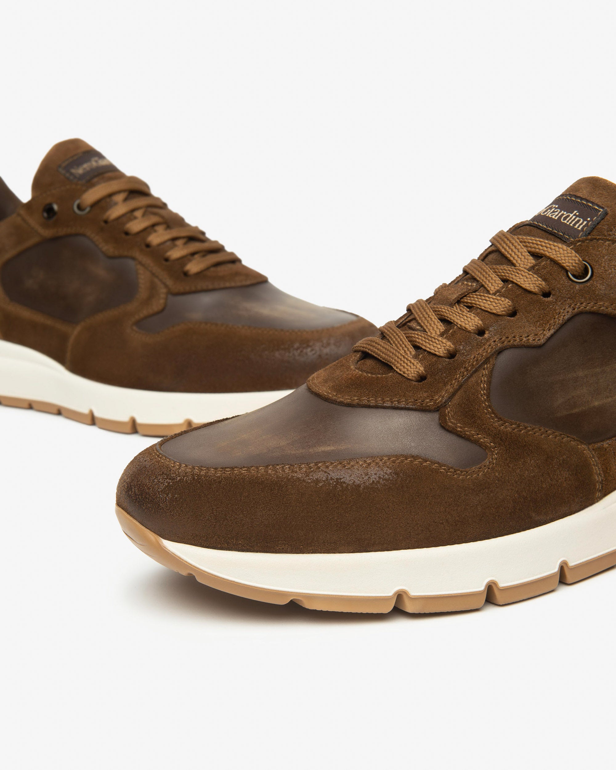 Nero Giardini Sneakers baskets homme cuir daim hiver
