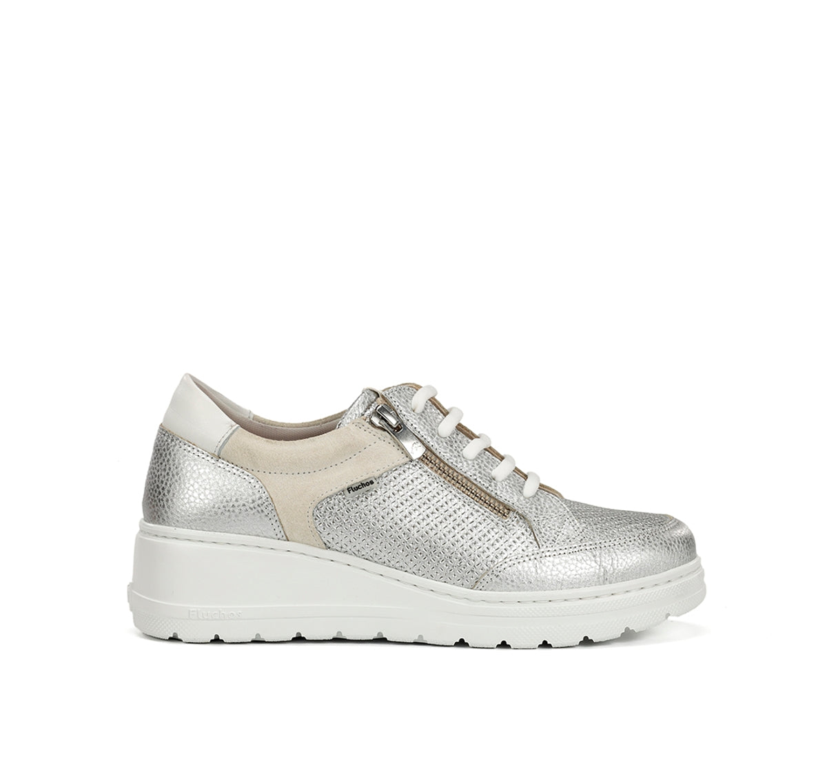 Fluchos Aqua F2173 basket argent compensée femme