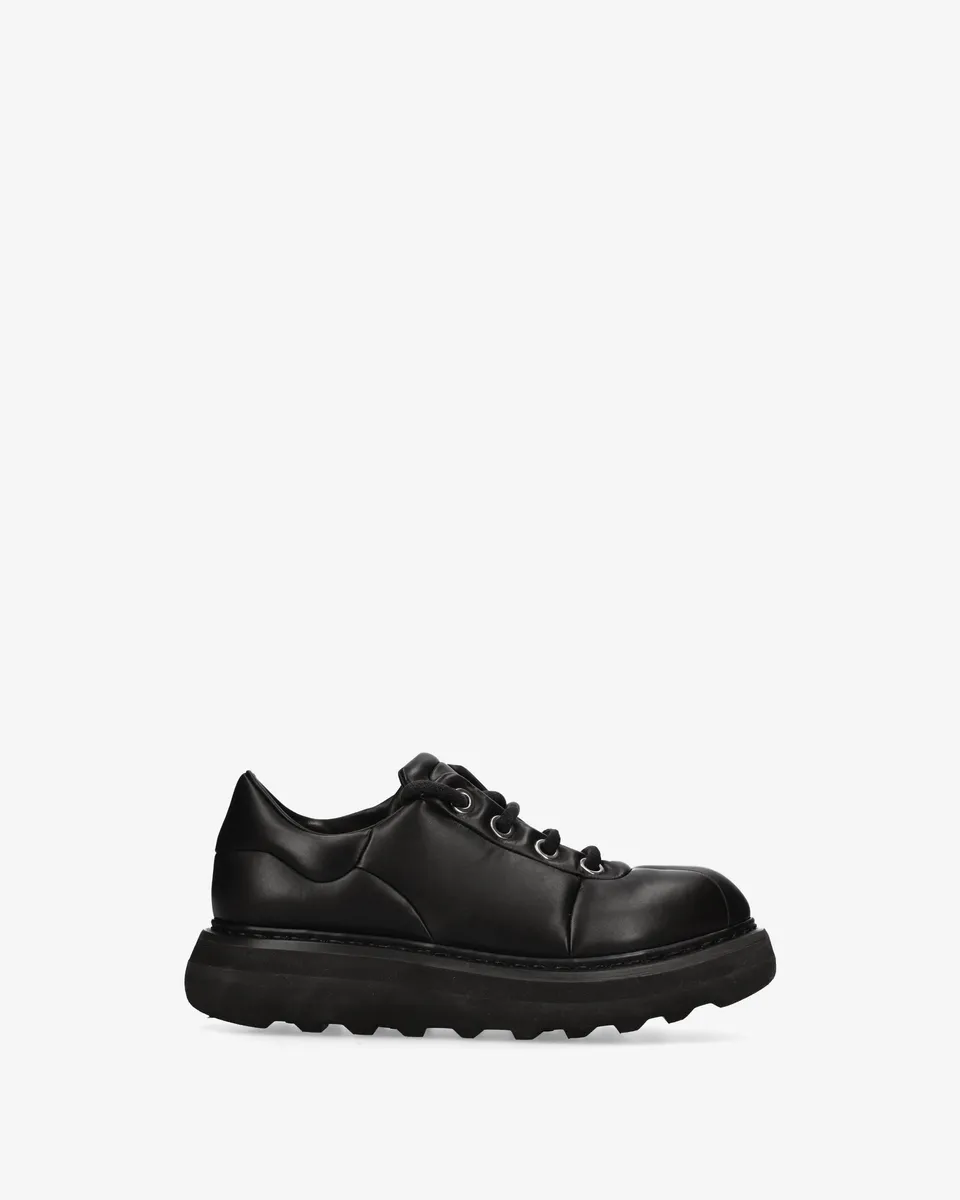 Premiata Sneakers Derby Cuir Noir Vibram Homme