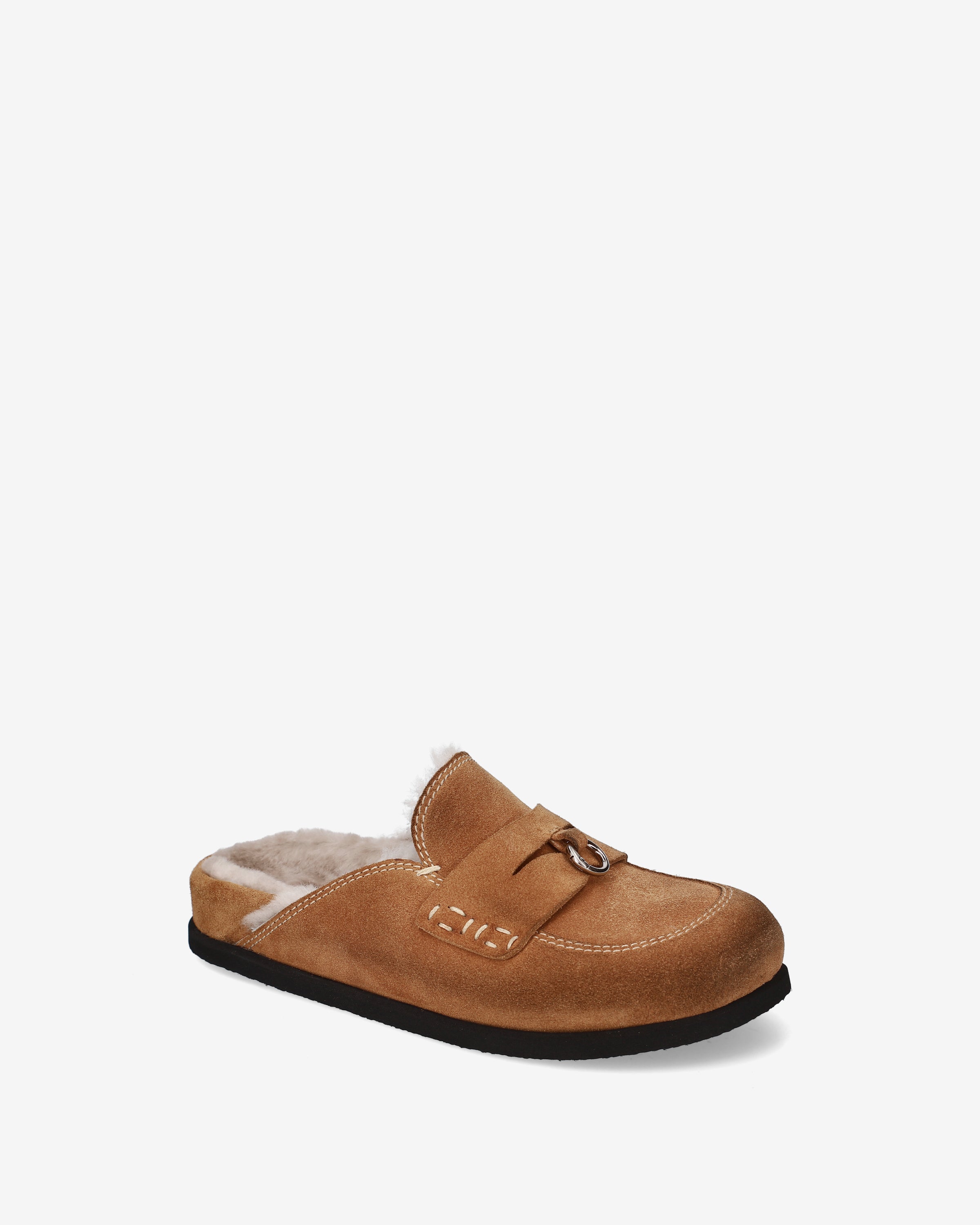Premiata Mules Shearling mules femme camel cuir