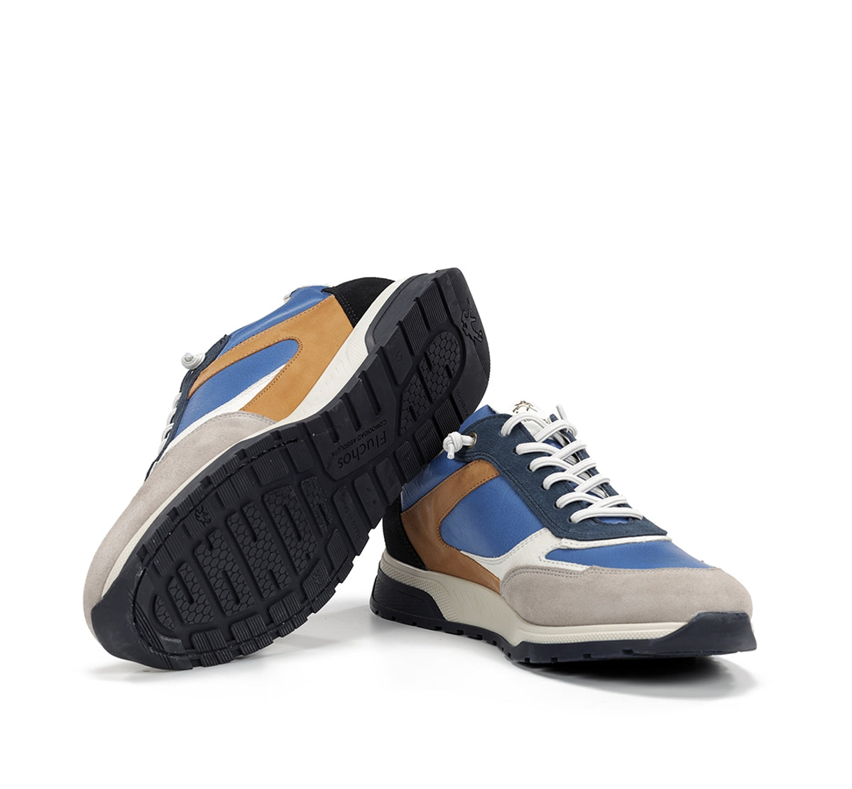 Fluchos Louis F2192 baskets bleues homme cuir