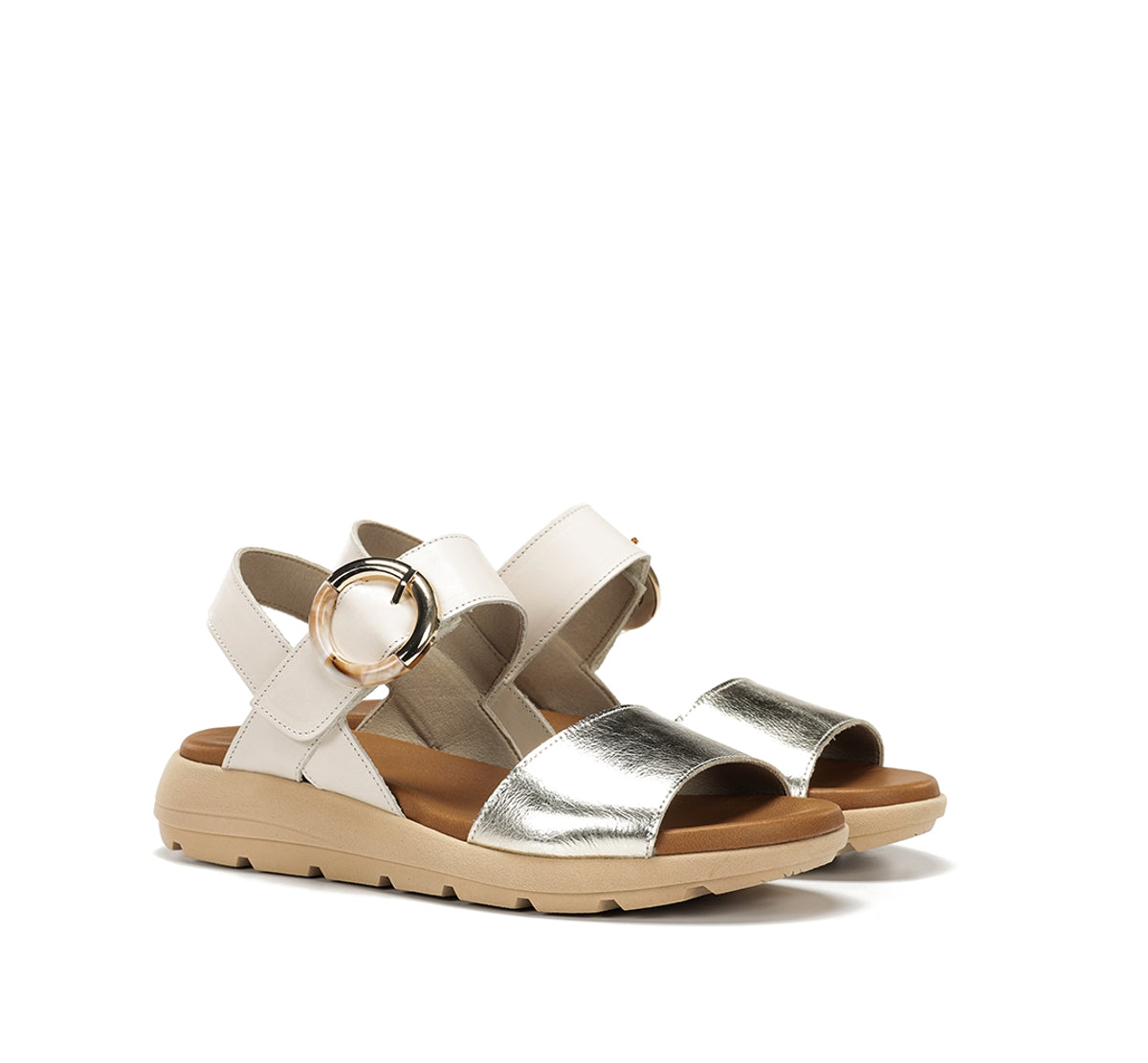 Dorking Gandia D9523 sandale blanche femme légère