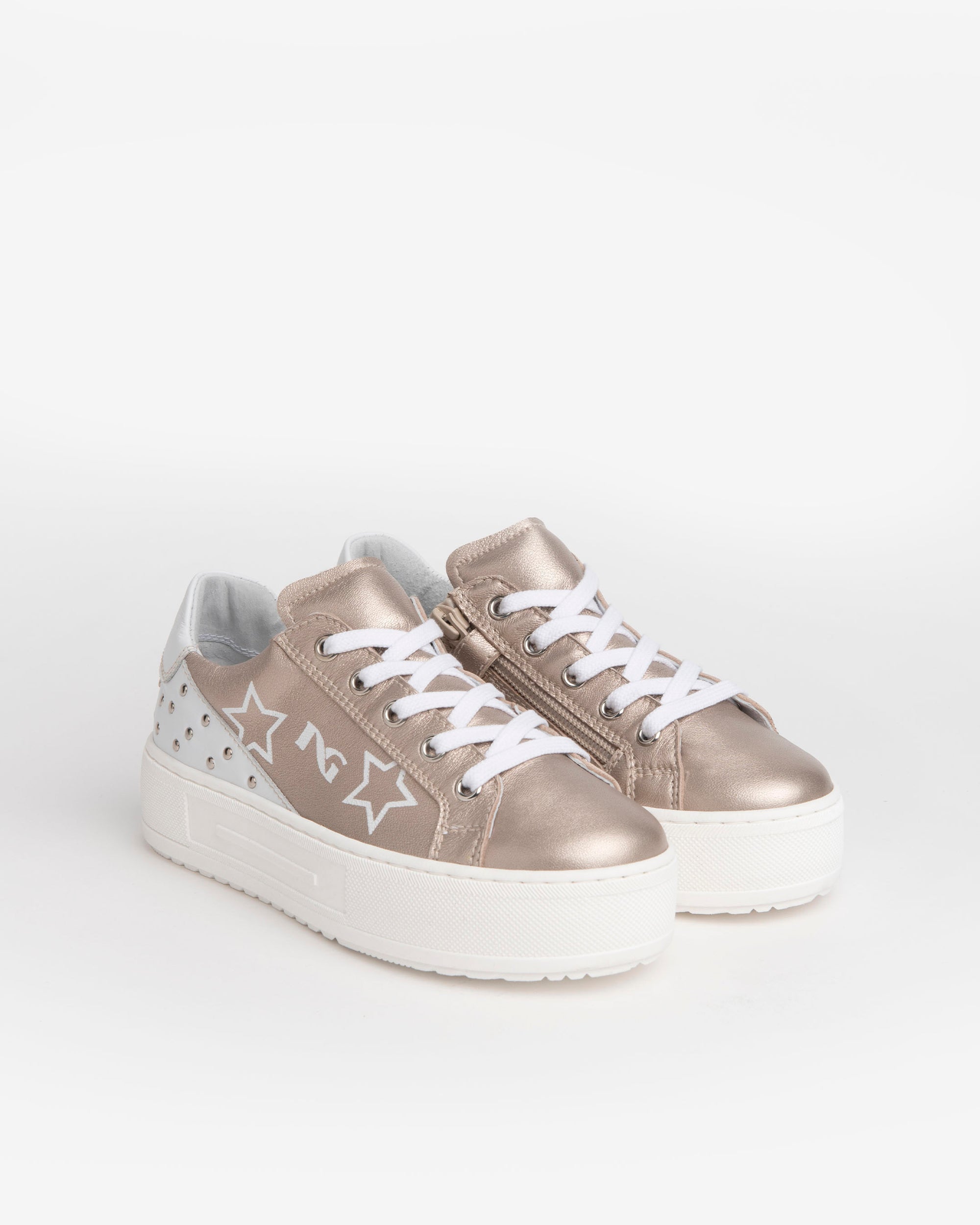 Nero Giardini Sneakers baskets fille clous zip 34