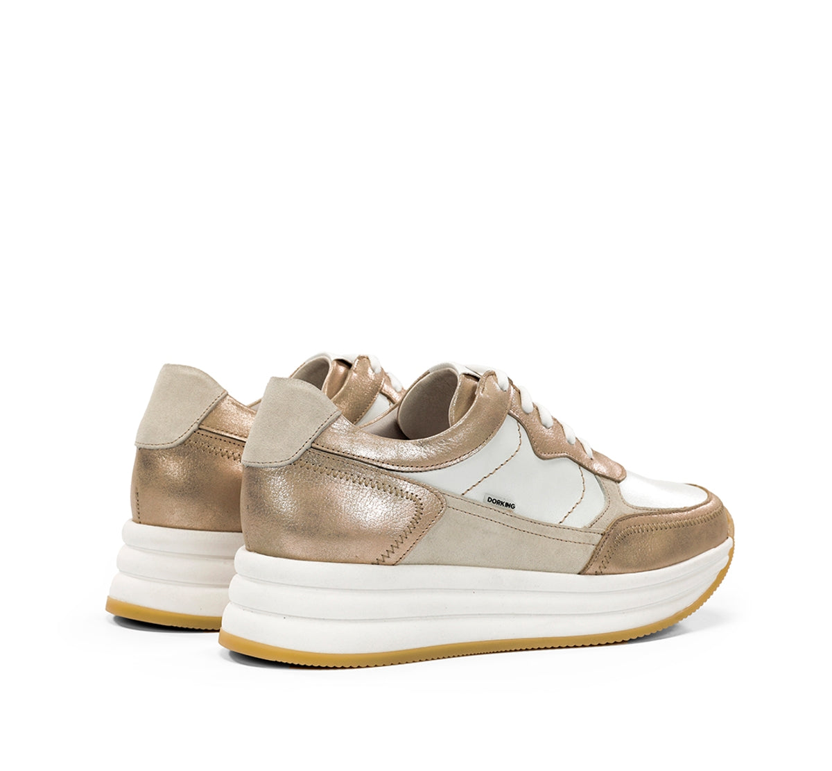 Dorking Draz D9436 baskets dorées plateforme femme