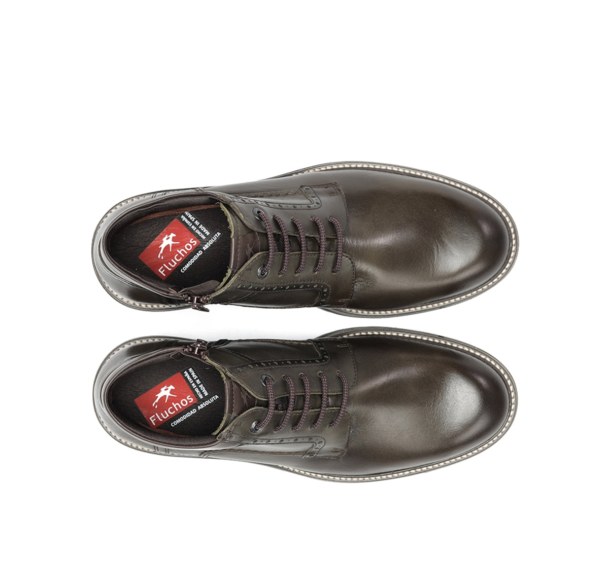 Fluchos Buggy F2321 bottines vert homme cuir
