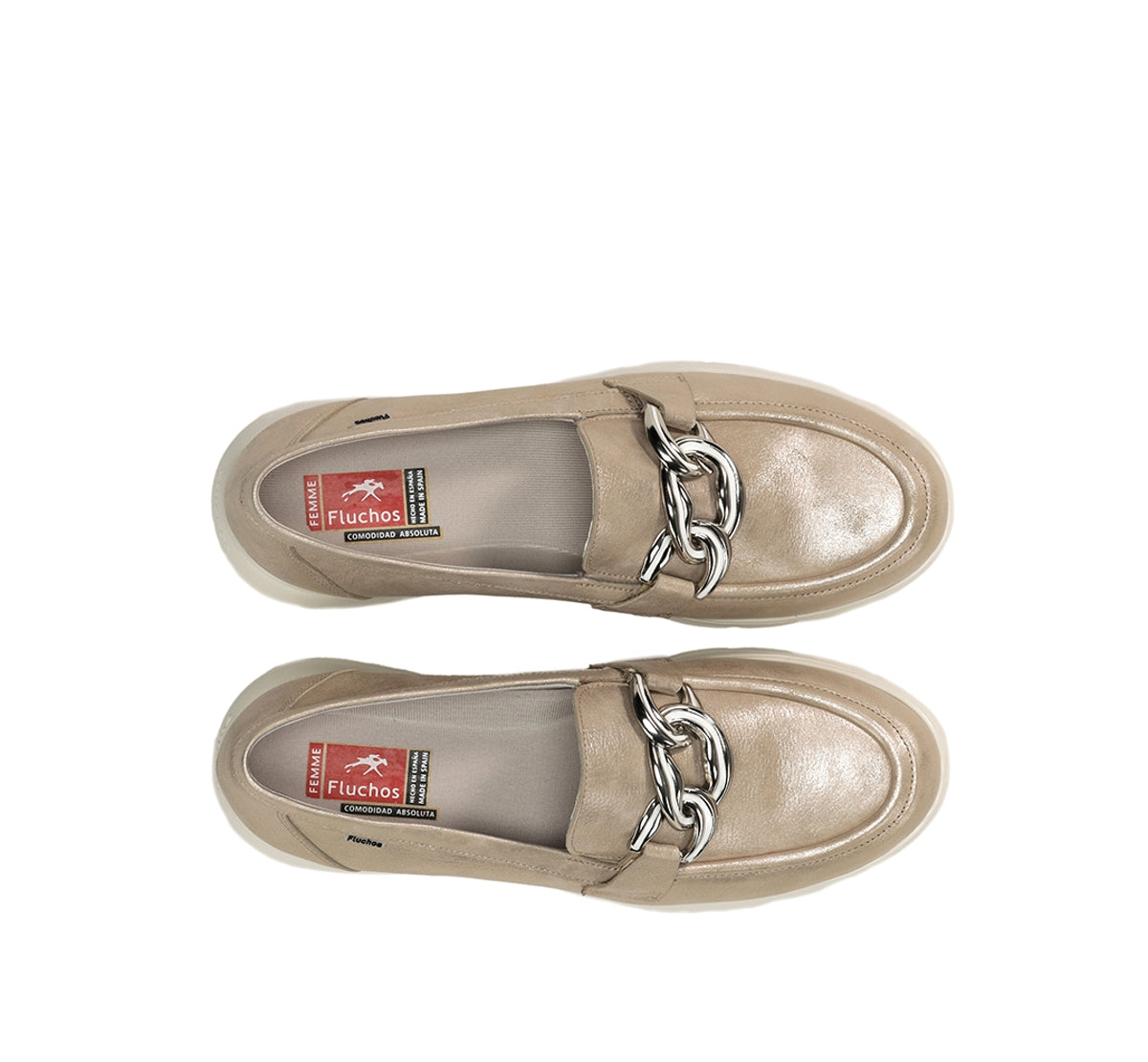 Fluchos Gladis F1937 mocassin doré femme