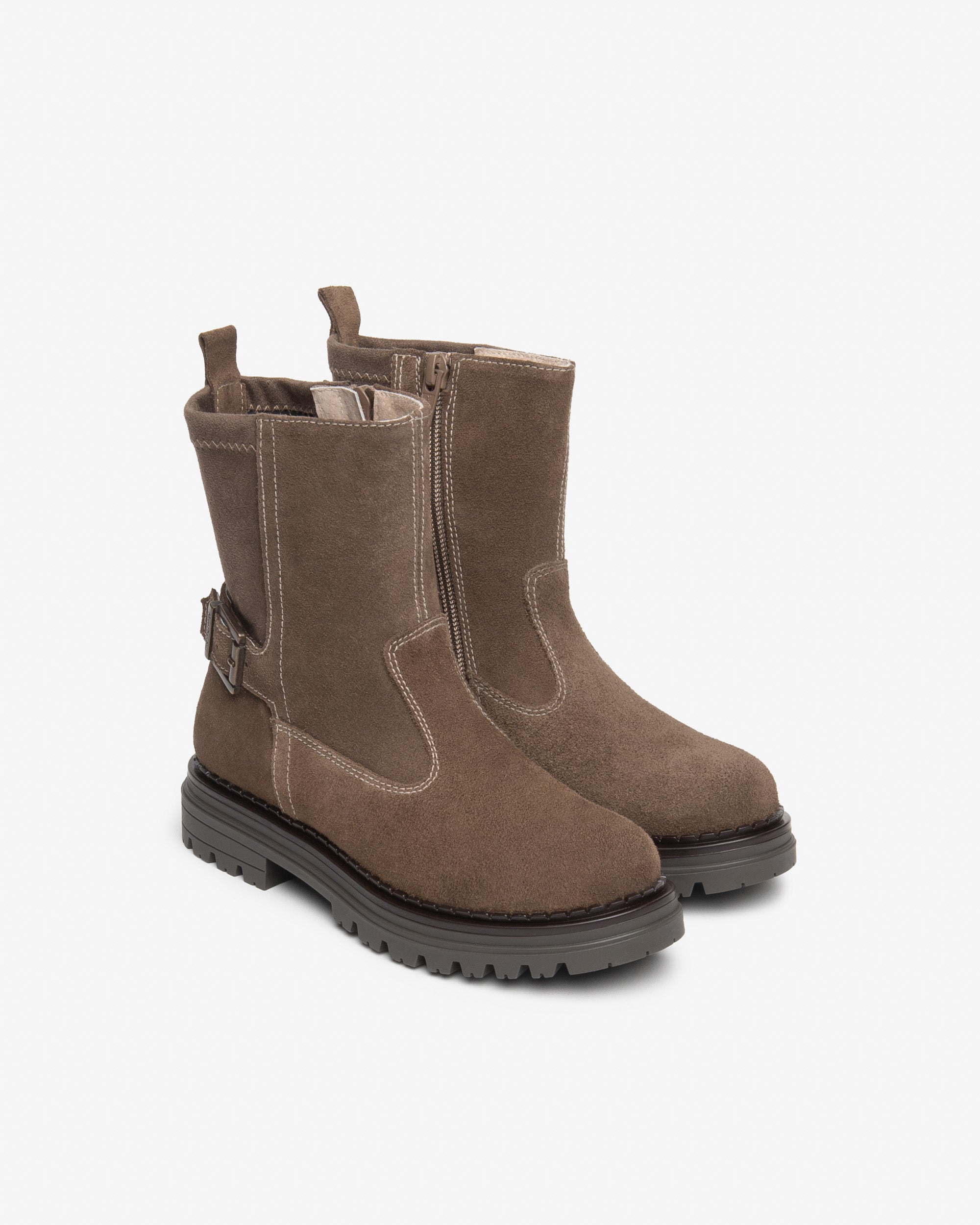 Nero Giardini Bottines daim fille ado zip boucle