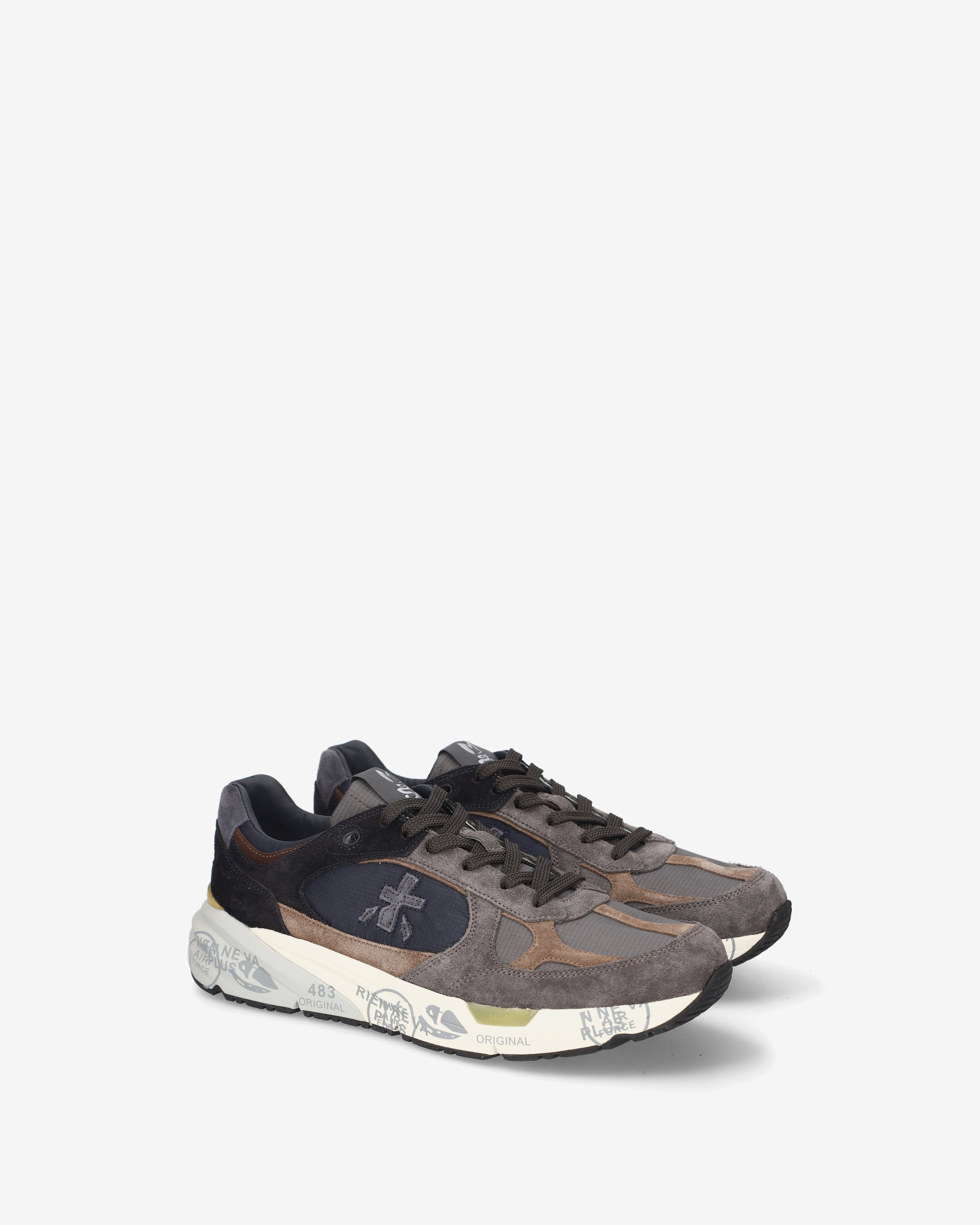 Premiata Mase25 8426 sneakers gris bleu daim