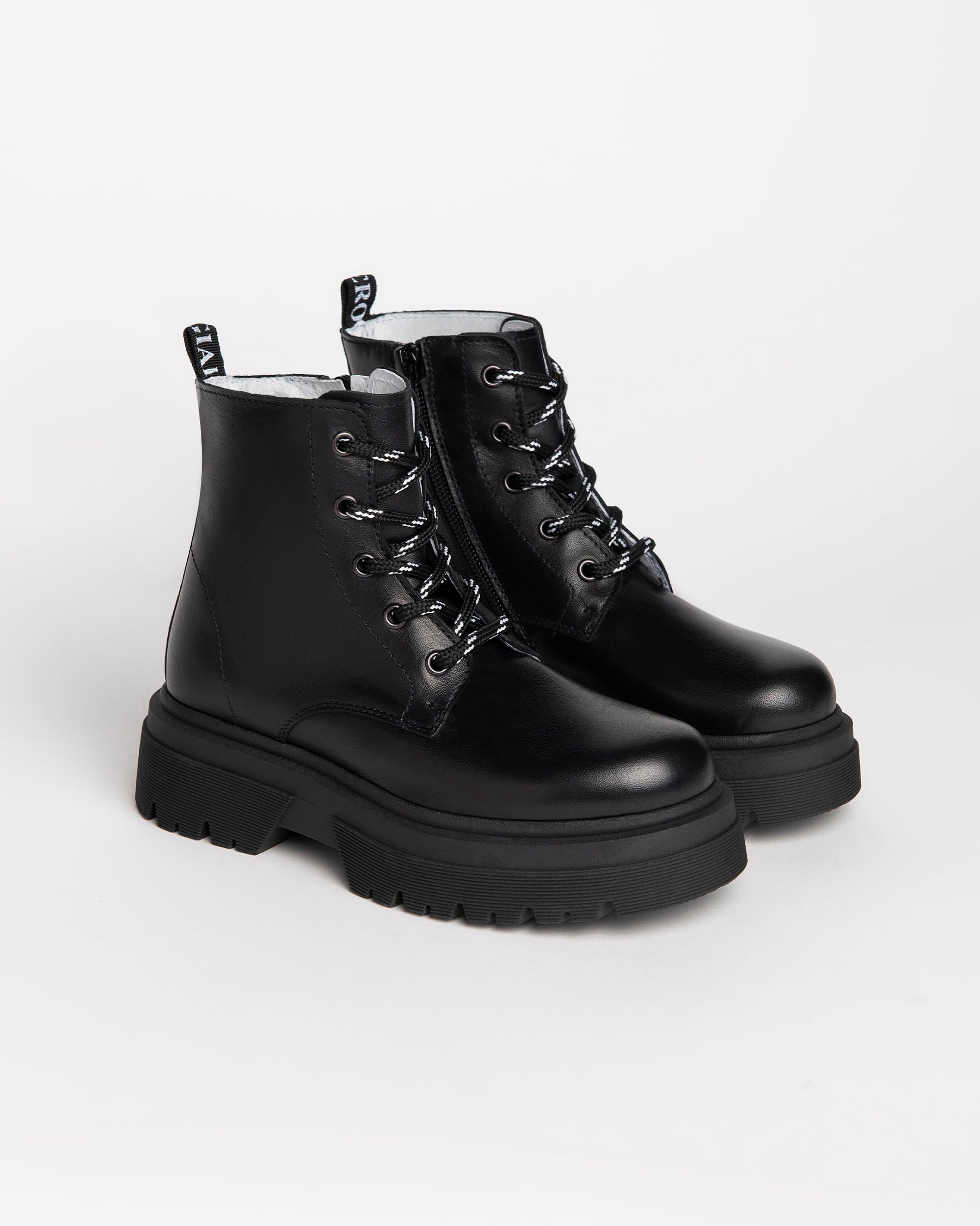 Nero Giardini Combat Boots rangers cuir ado fille