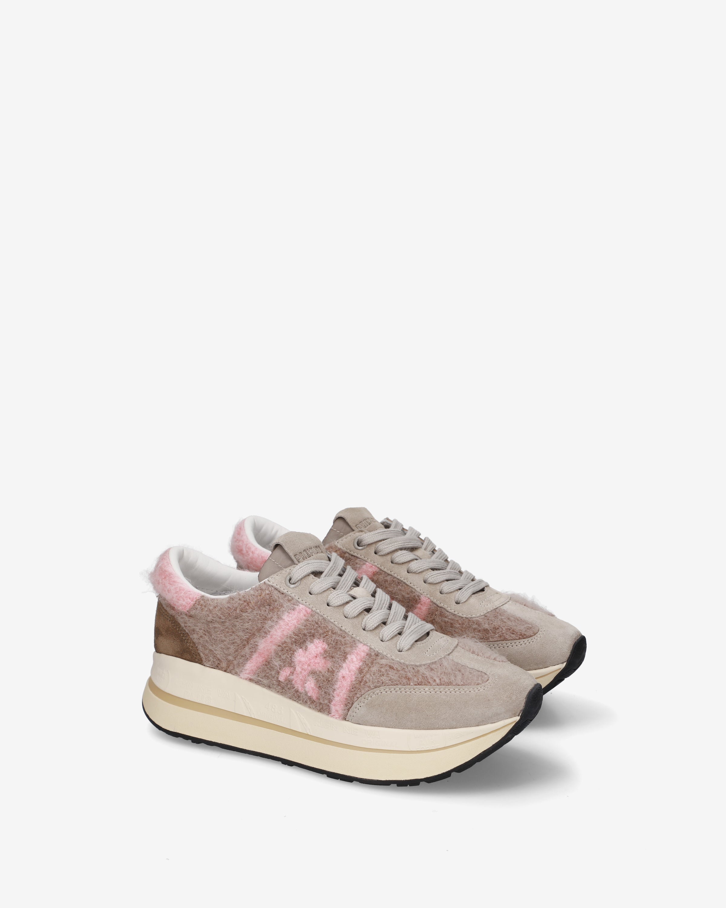 Premiata Bethcoin 8708 sneakers plateforme beige femme