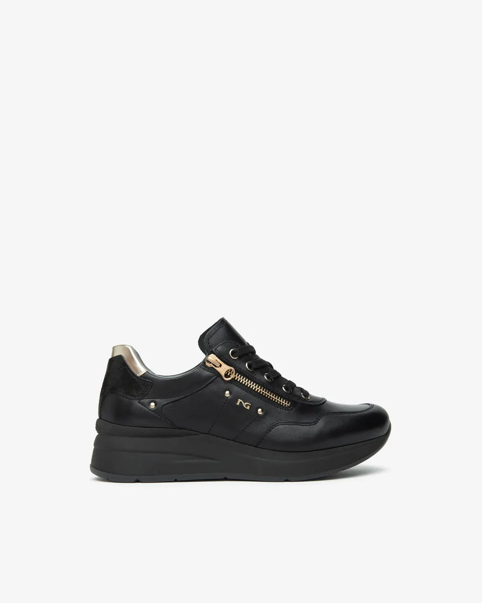 Nero Giardini Sneakers baskets cuir tissu femme