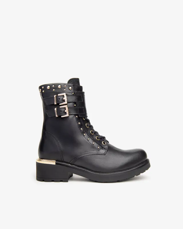 Nero Giardini Combat Boots rangers cuir femme 35-41