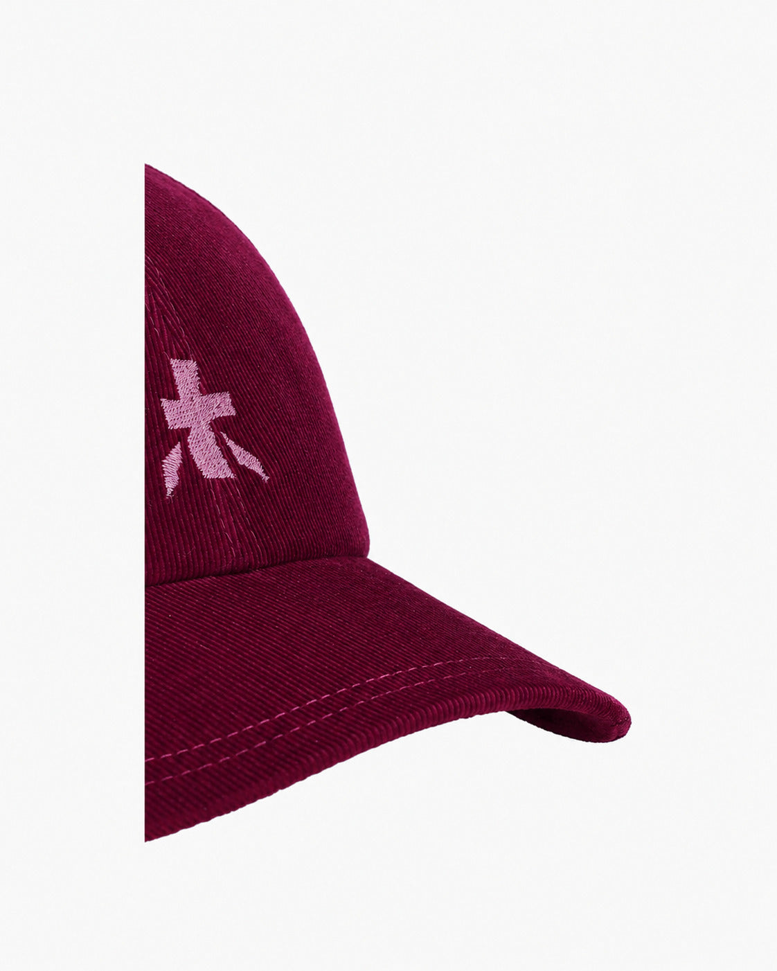 Premiata Corduroy Baseball Cap casquette bordeaux velours