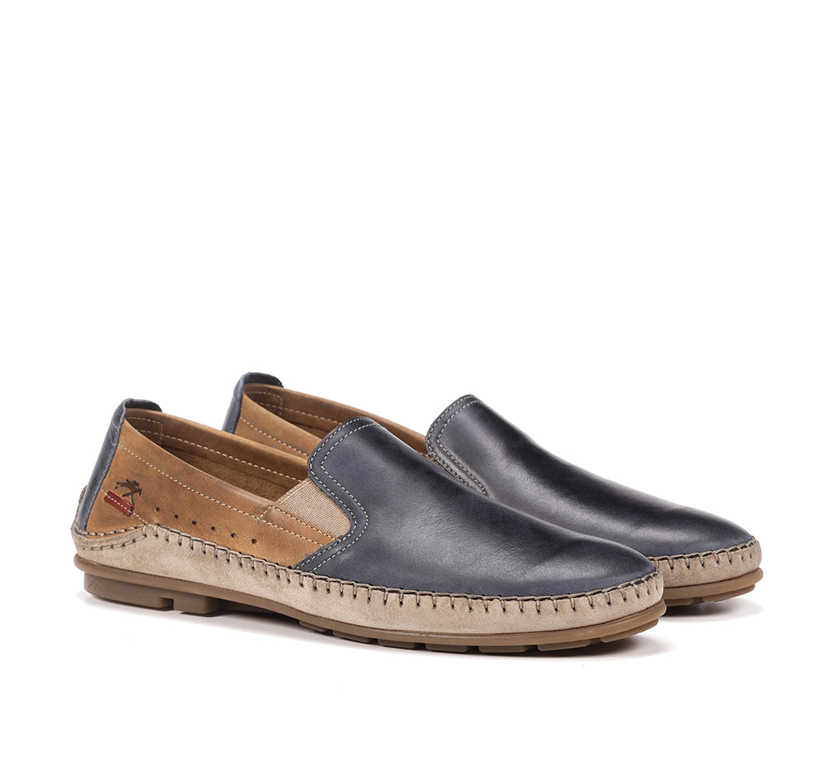 Fluchos Dorian F1178 mocassins homme bleus