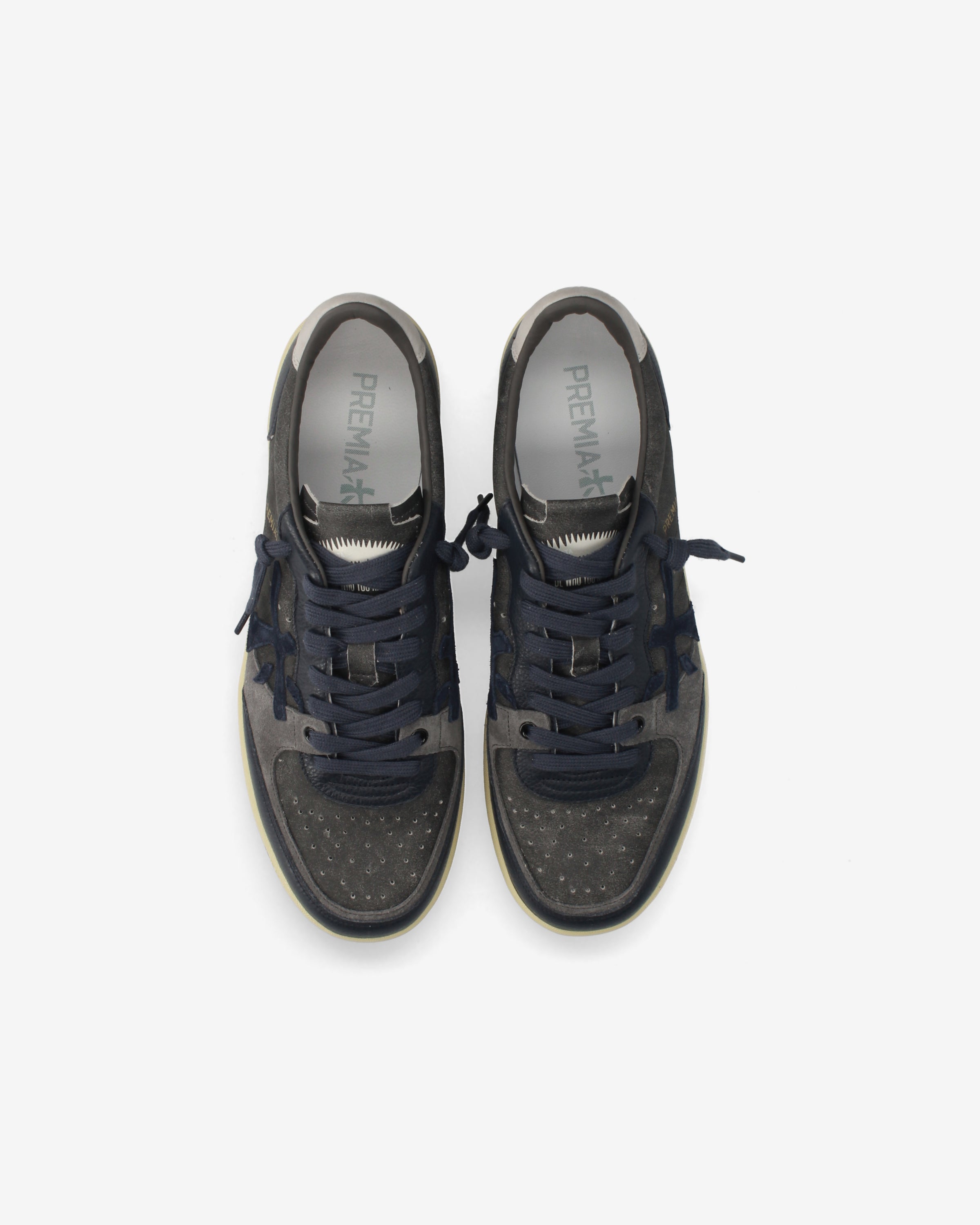 Premiata Bskt Clay 8444 baskets gris marine homme