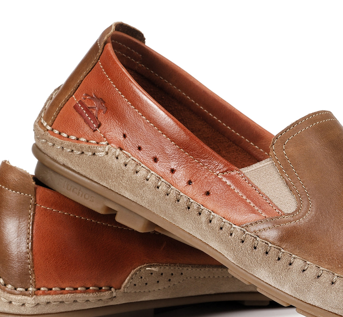 Fluchos Dorian F1178 mocassins homme marron slip on