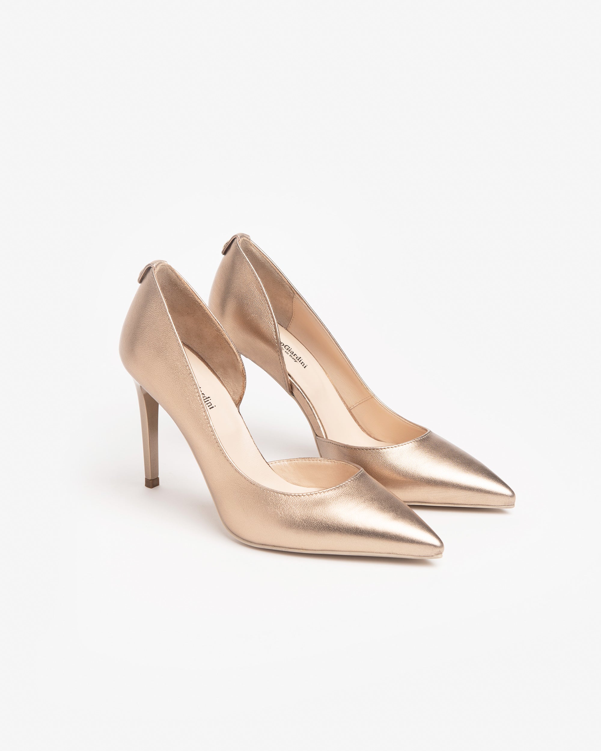 Nero Giardini Décolleté escarpins cuir noir talon 95 mm