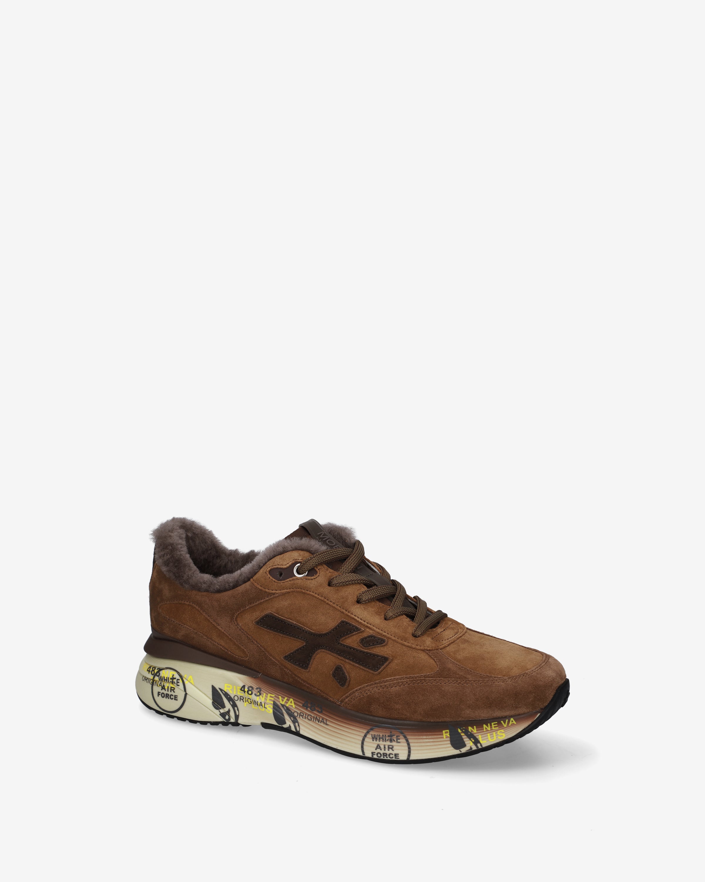 Premiata Moerun 8539m sneakers homme marron daim