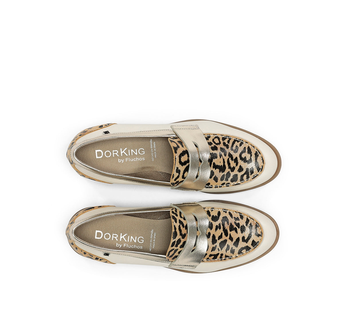 Fluchos Dorking Harvard D9455 mocassin doré femme