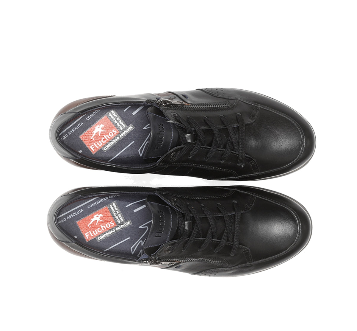 Fluchos Daniel F1281 Derbies Cuir Noir Homme