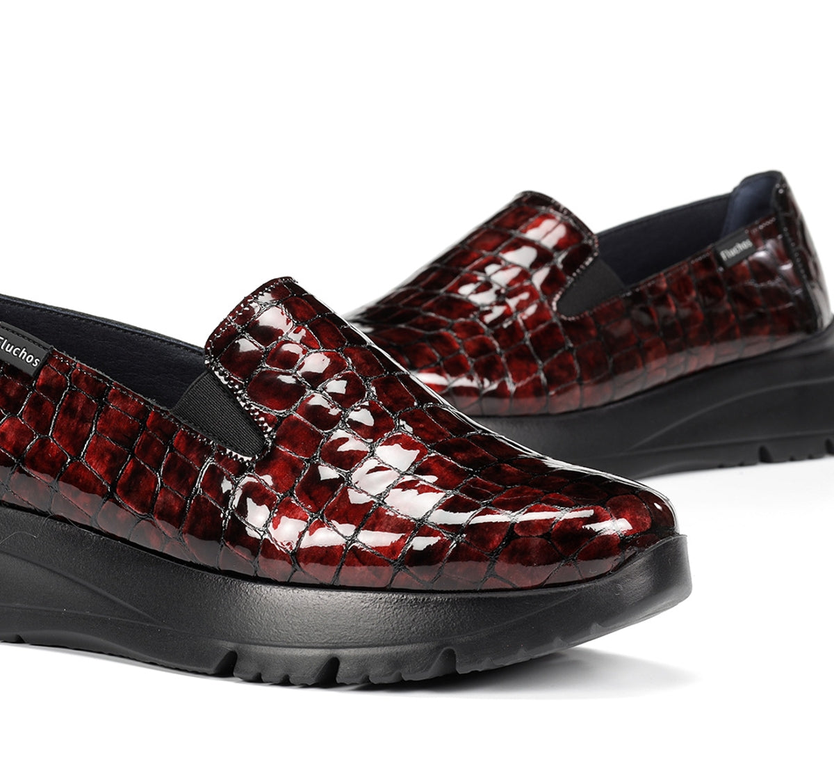 Fluchos Eira F2159 slip on femme rouge