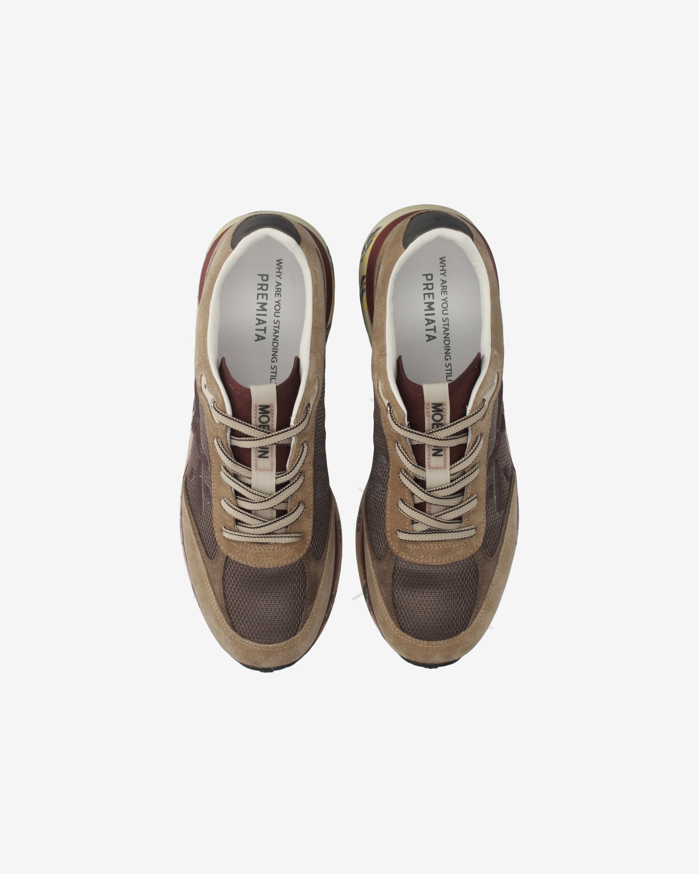 Premiata Moerun 8538 sneakers beige bordeaux