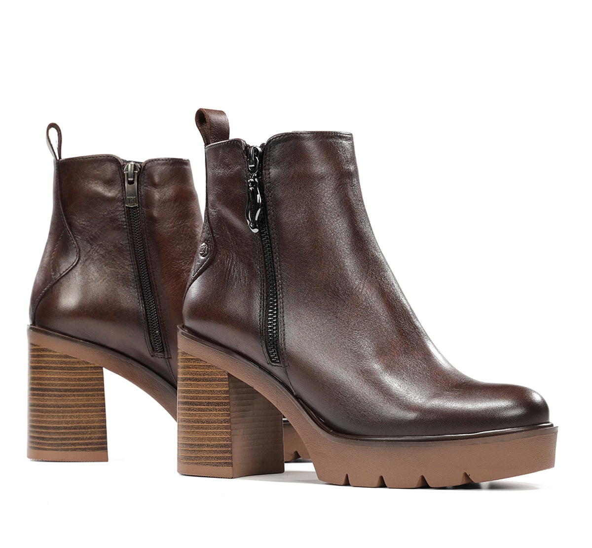 Dorking Alert D9562 bottines marron talon femme