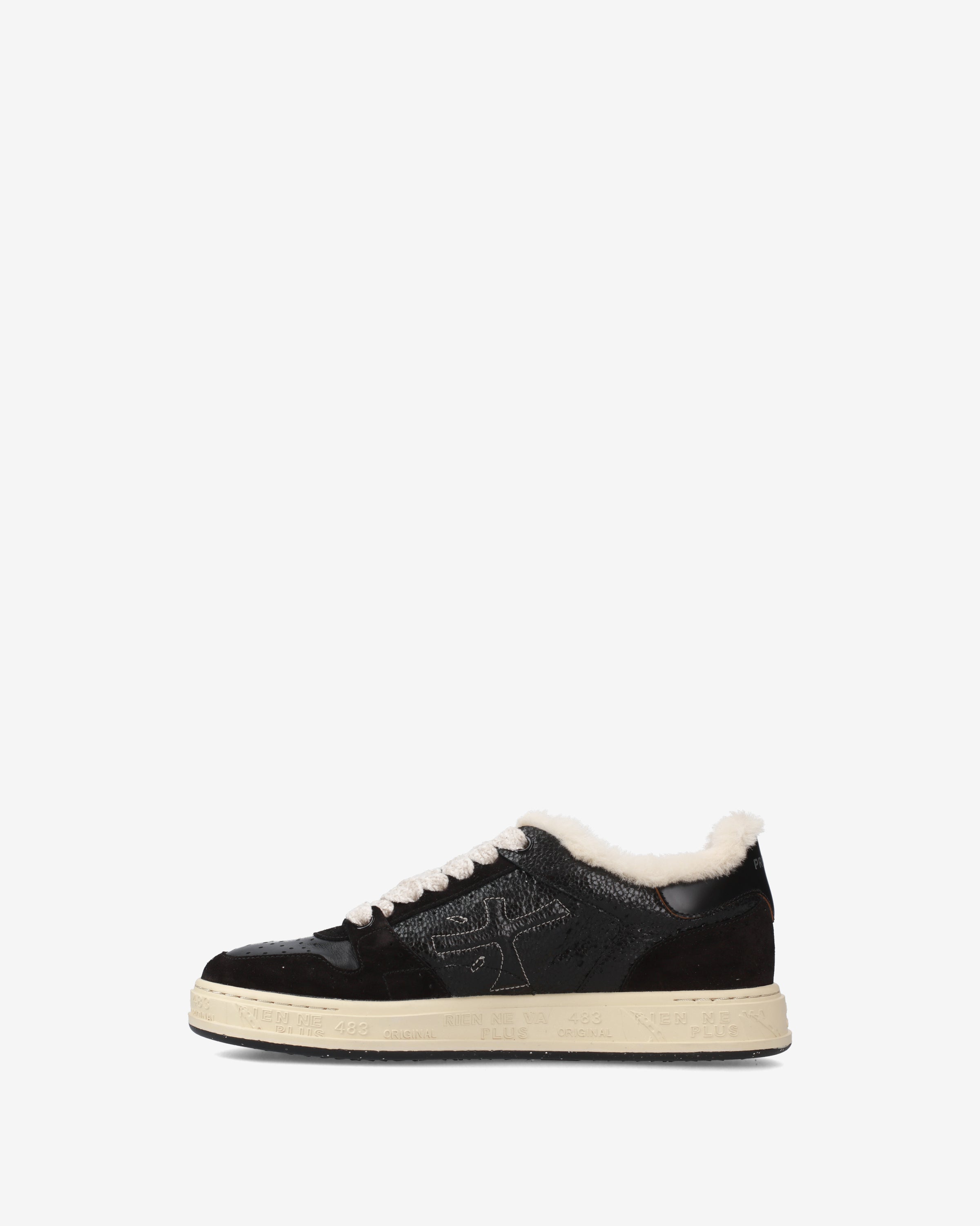 Premiata Quinnd 7081 baskets femme noir reptile