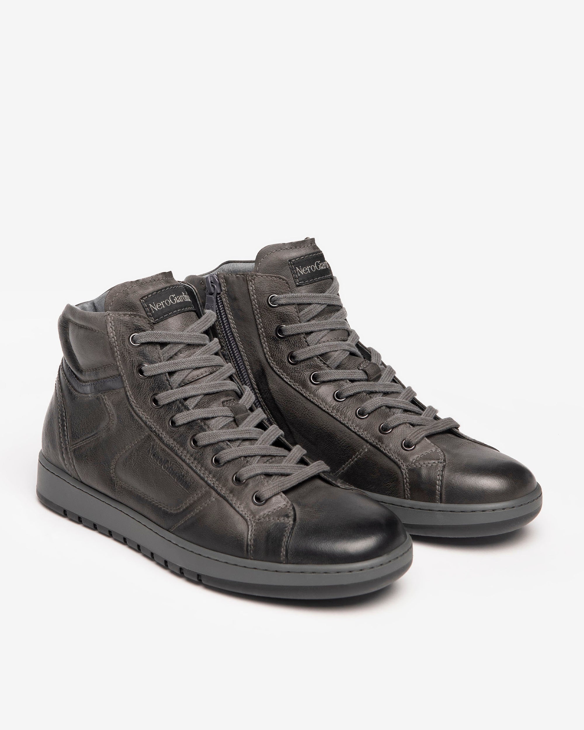 Nero Giardini Sneakers baskets cuir homme montantes 42 DryGo