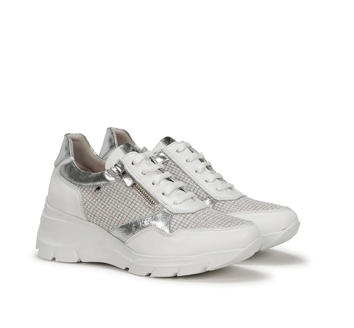 Fluchos Olas F1660 baskets femme blanc compensées