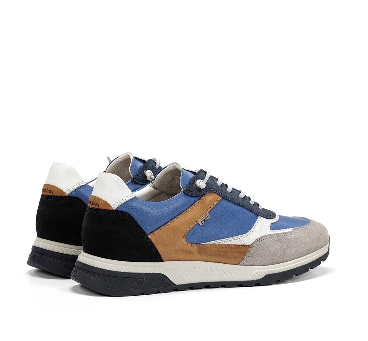 Fluchos Louis F2192 baskets bleues homme cuir