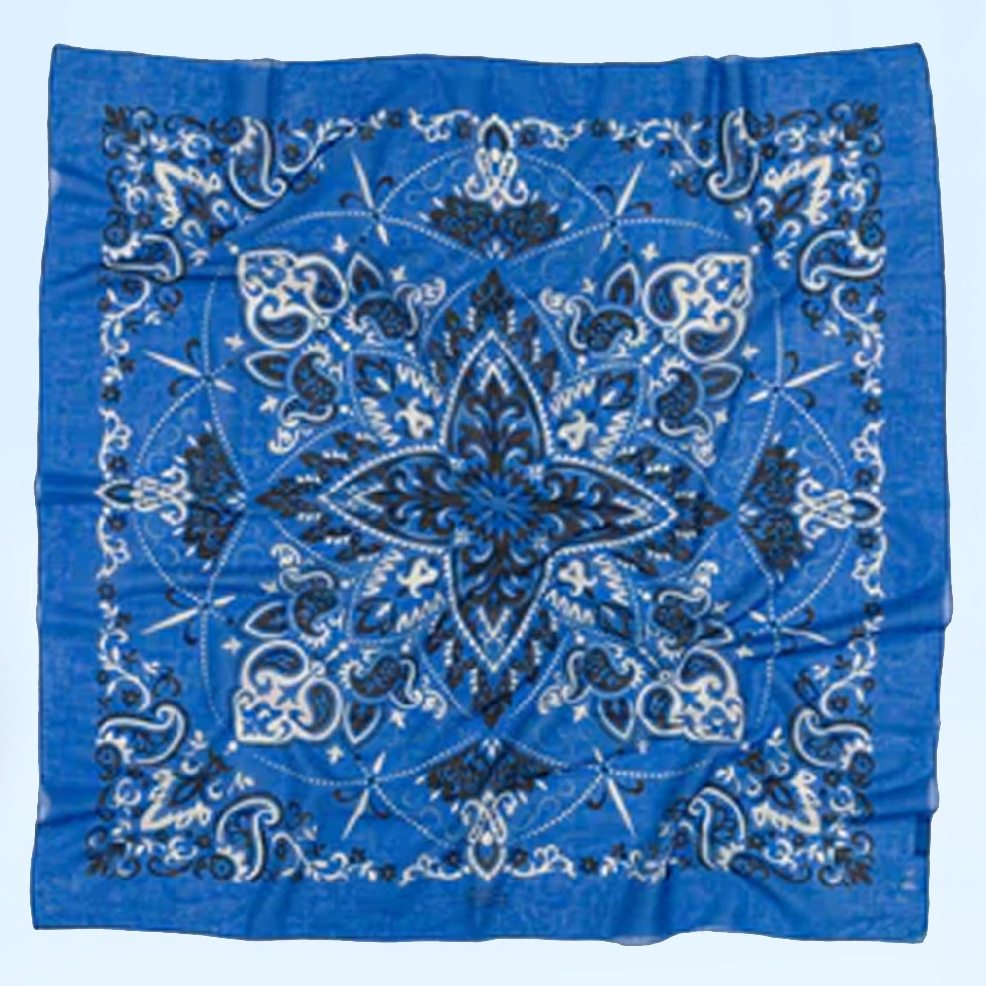Lecomte Flament écharpe bandana coton 100x100cm