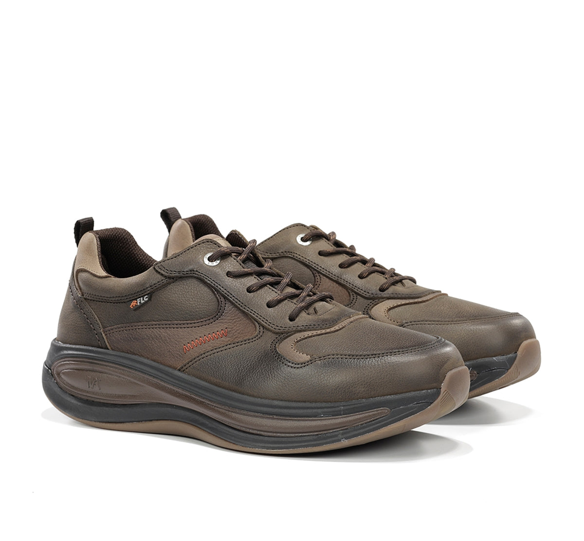 Fluchos Showstep F2567 baskets homme vert lacets confort