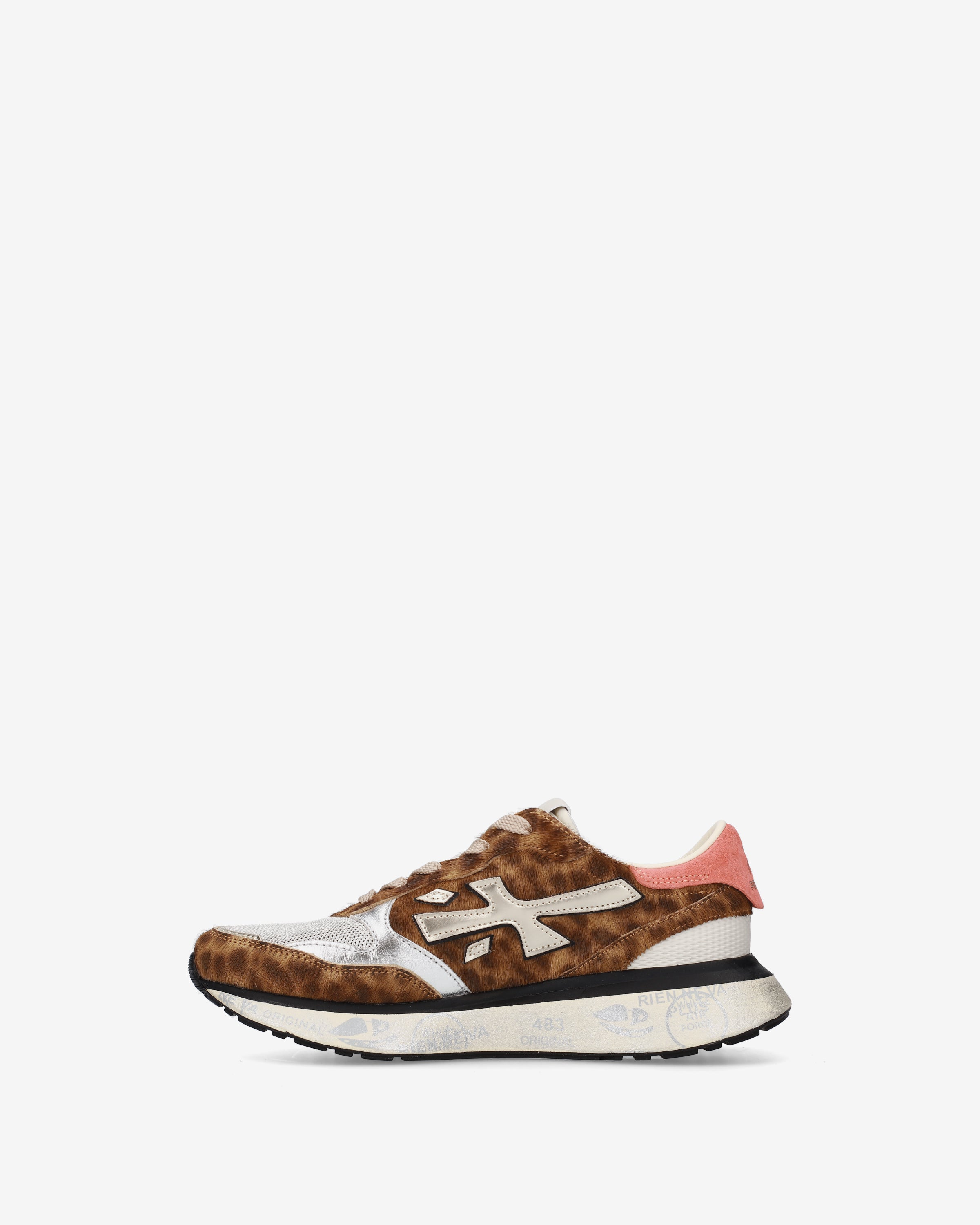 Premiata Lauryn 8530 sneakers pony marron femme