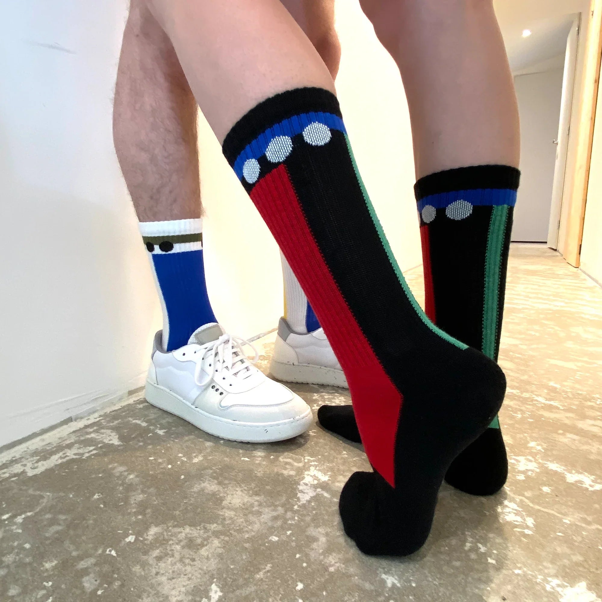 Me.Land Geo duo chaussettes coton bio motifs