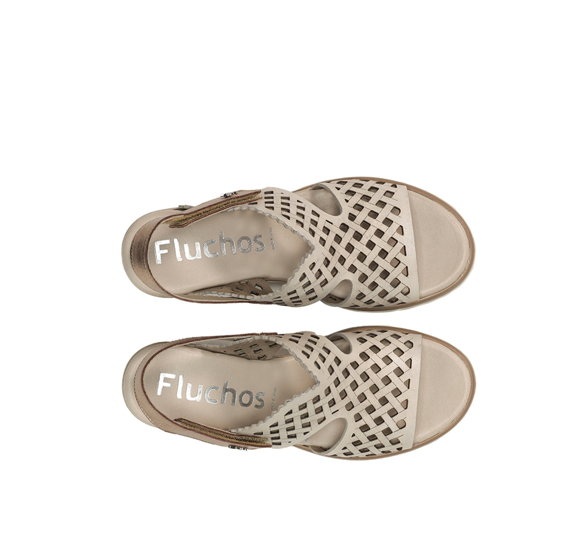 Fluchos Smash F1972 sandale compensée taupe